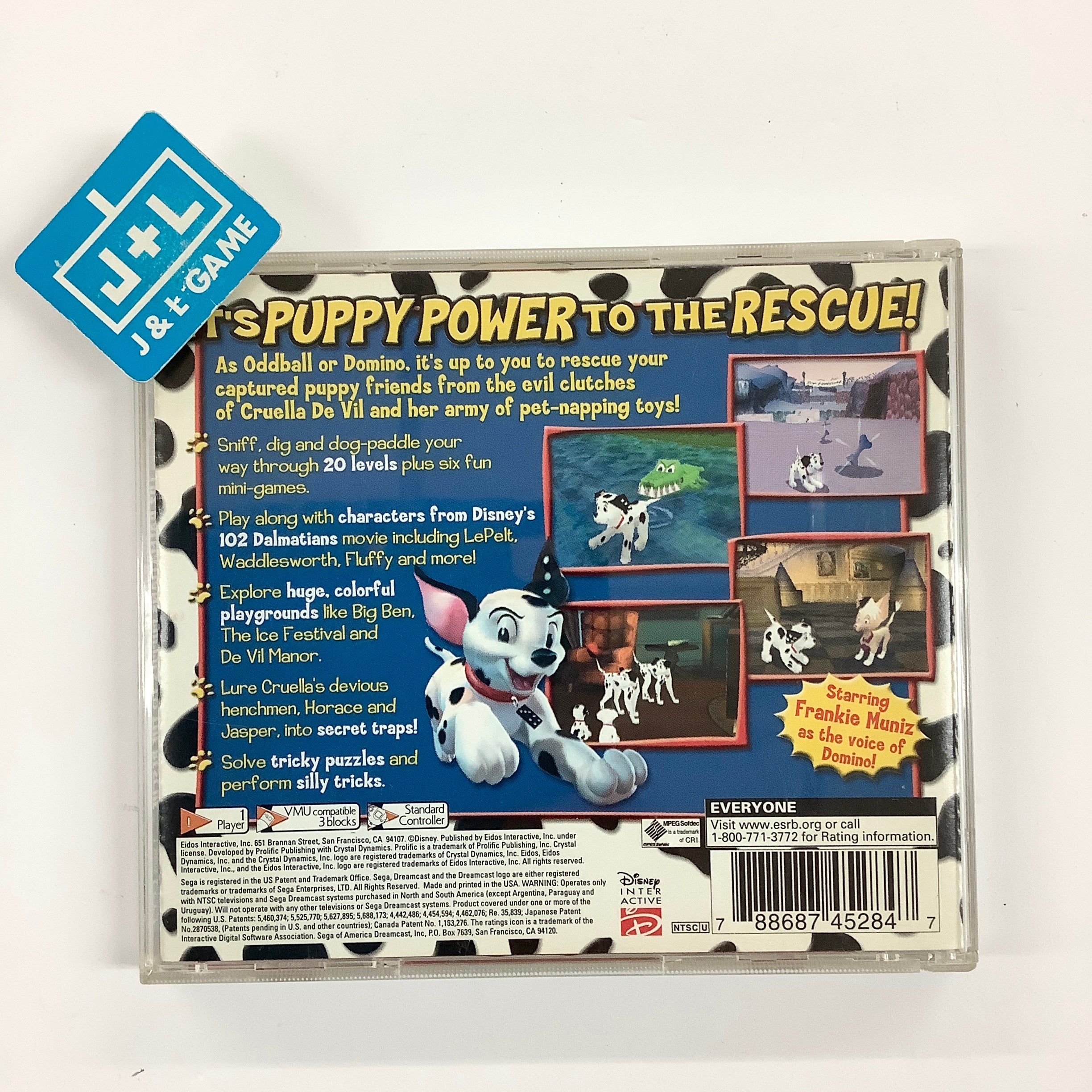 102 Dalmatians: Puppies to the Rescue - (DC) SEGA Dreamcast [Pre-Owned] Video Games Eidos