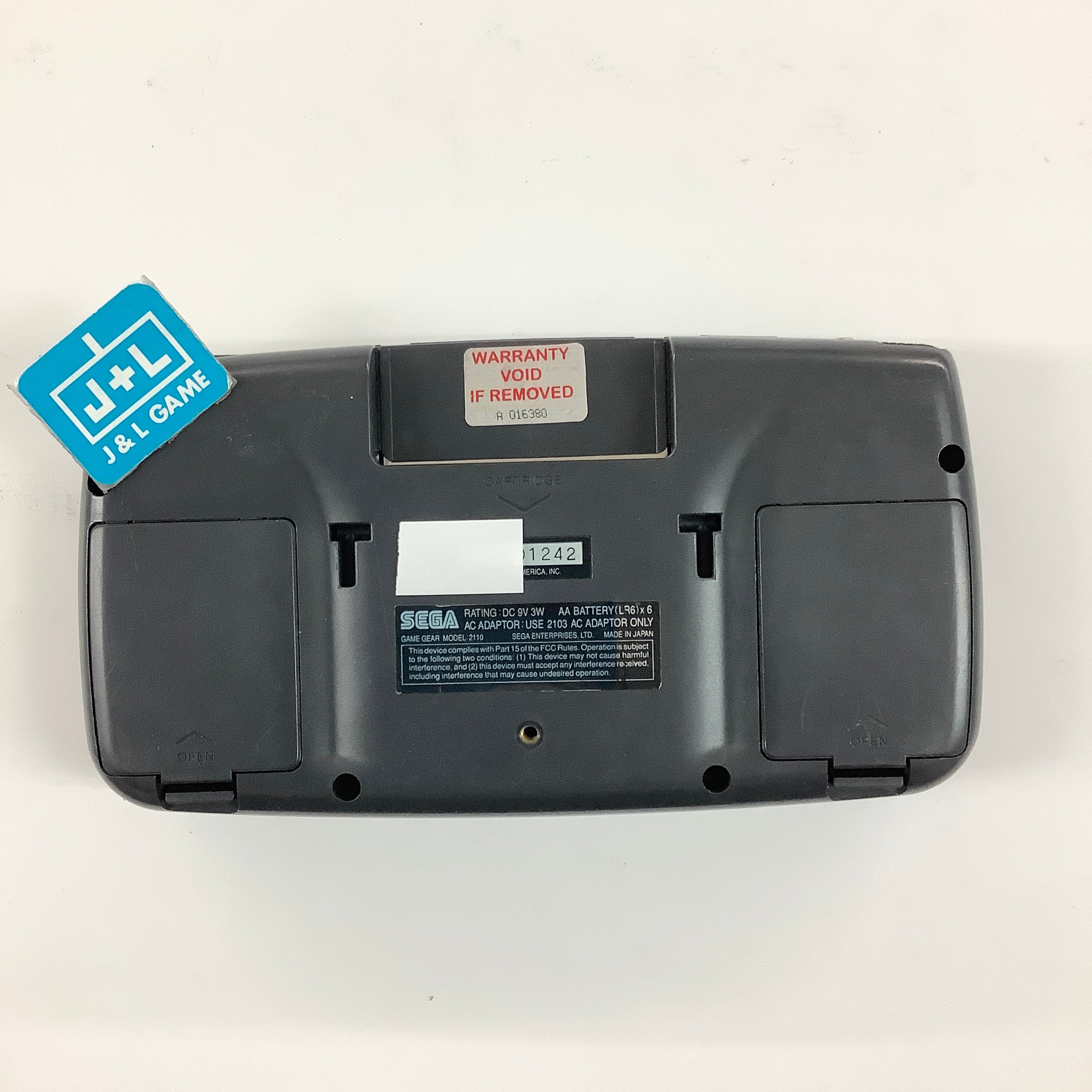 Sega Game Gear Portable Video Game System (Black) - (SGG) SEGA GameGear [Pre-Owned]