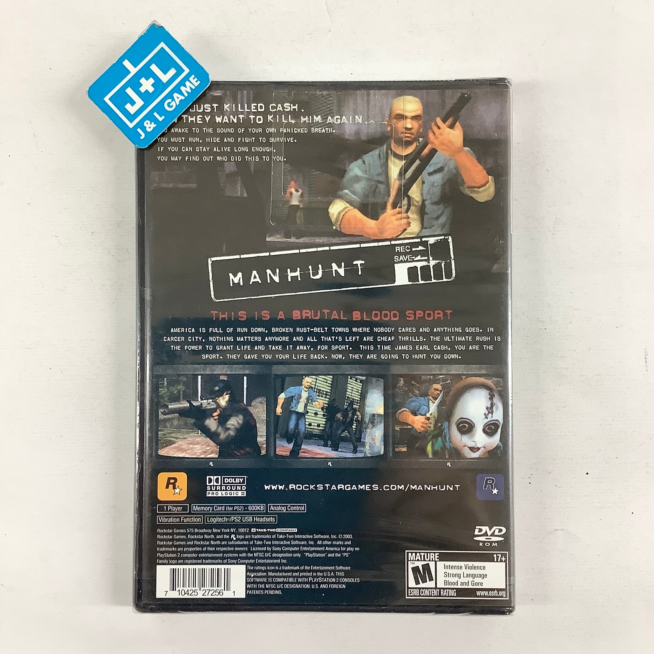 Manhunt - (PS2) PlayStation 2 Video Games Rockstar Games