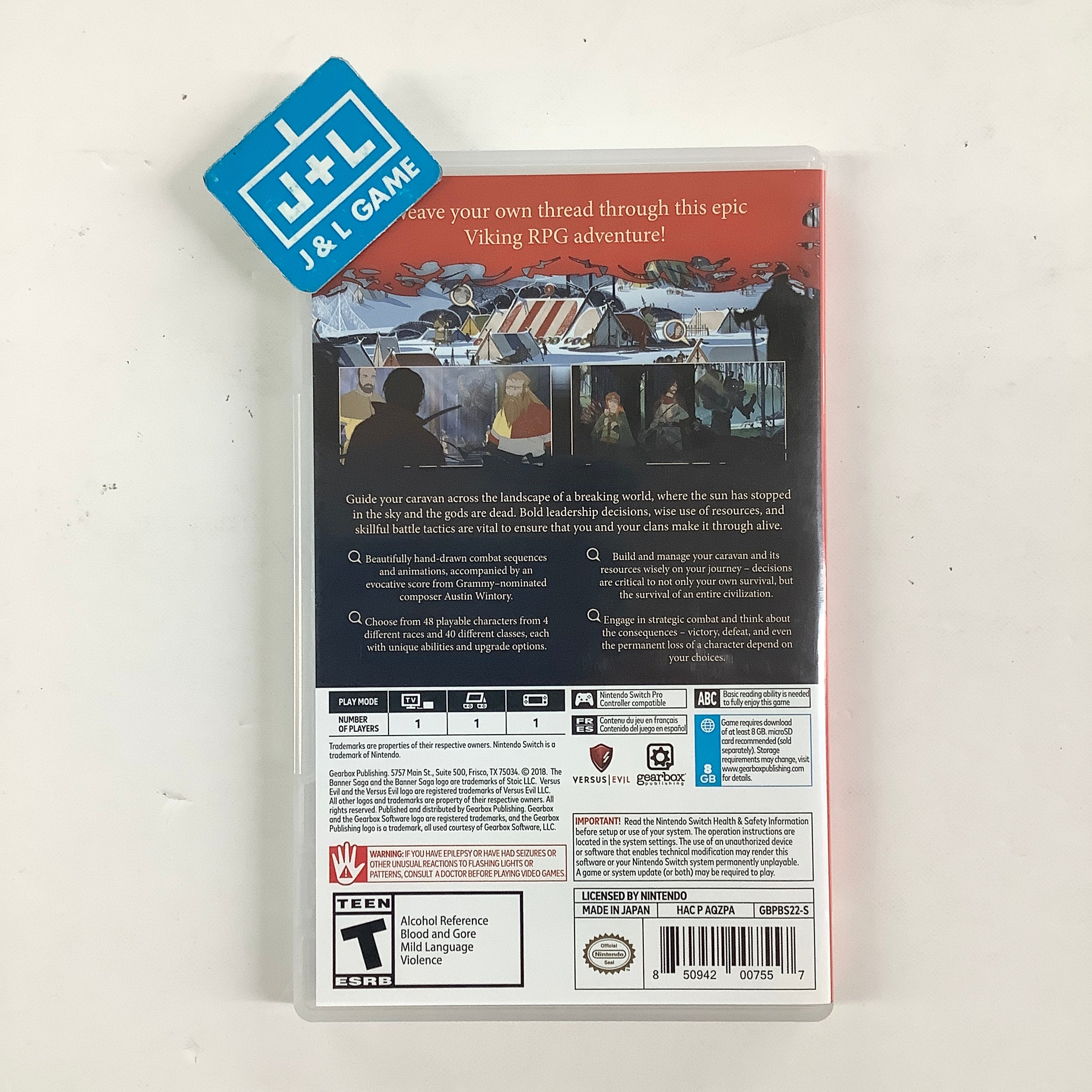 The Banner Saga Trilogy - (NSW) Nintendo Switch [Pre-Owned] Video Games Gearbox Publishing