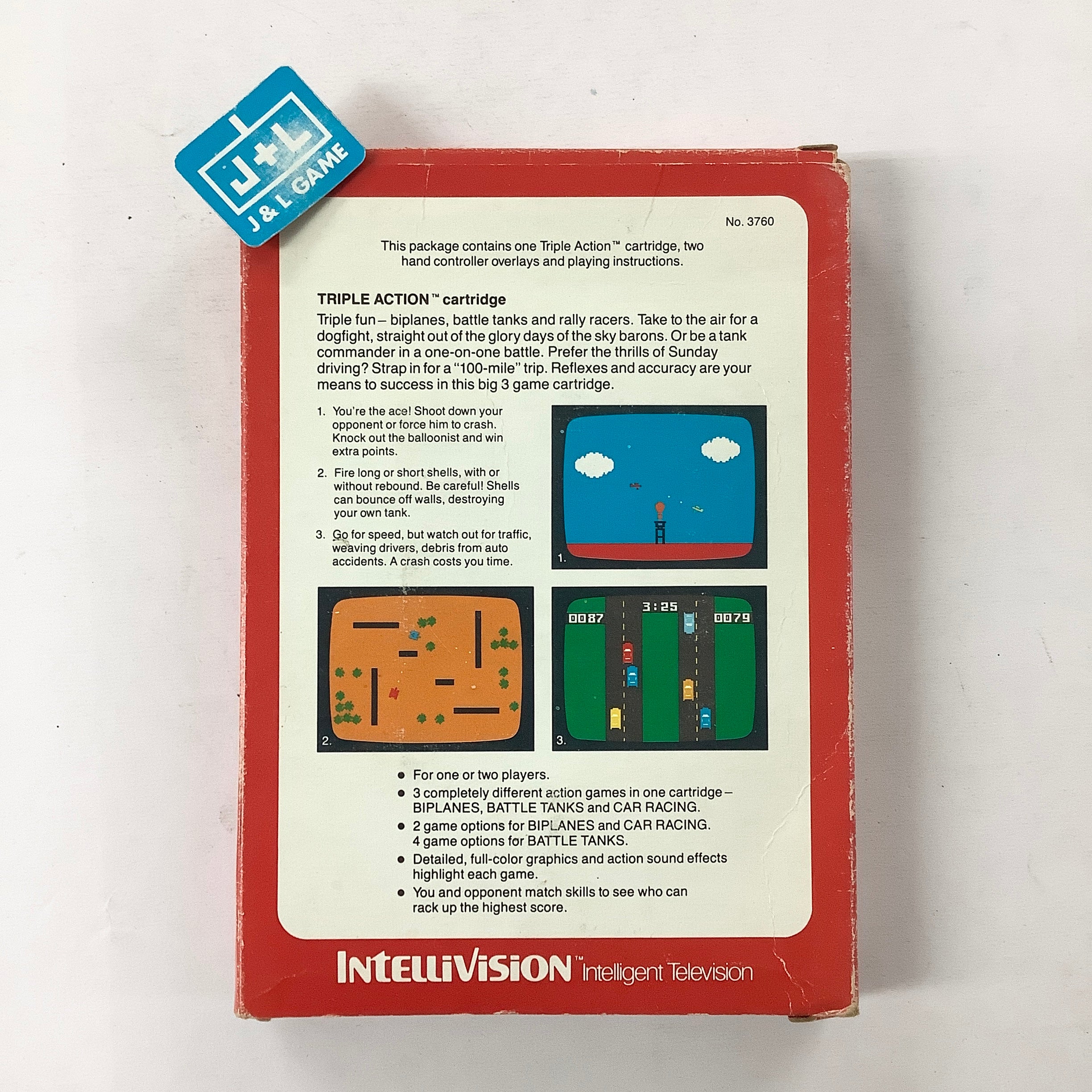 Triple Action - (INTV) Intellivision [Pre-Owned] | J&L Game