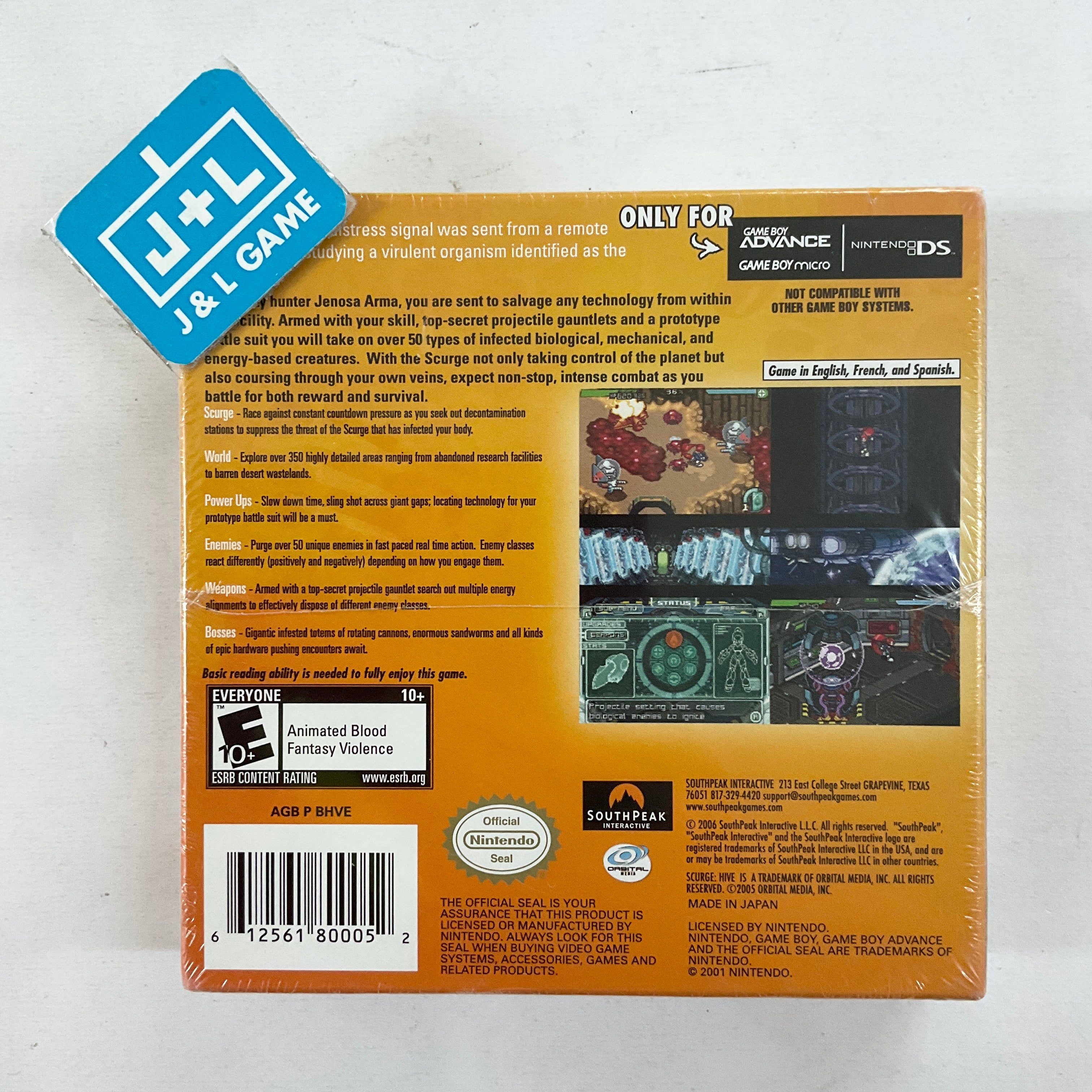 Scurge: Hive - (GBA) Game Boy Advance Video Games SouthPeak Games   