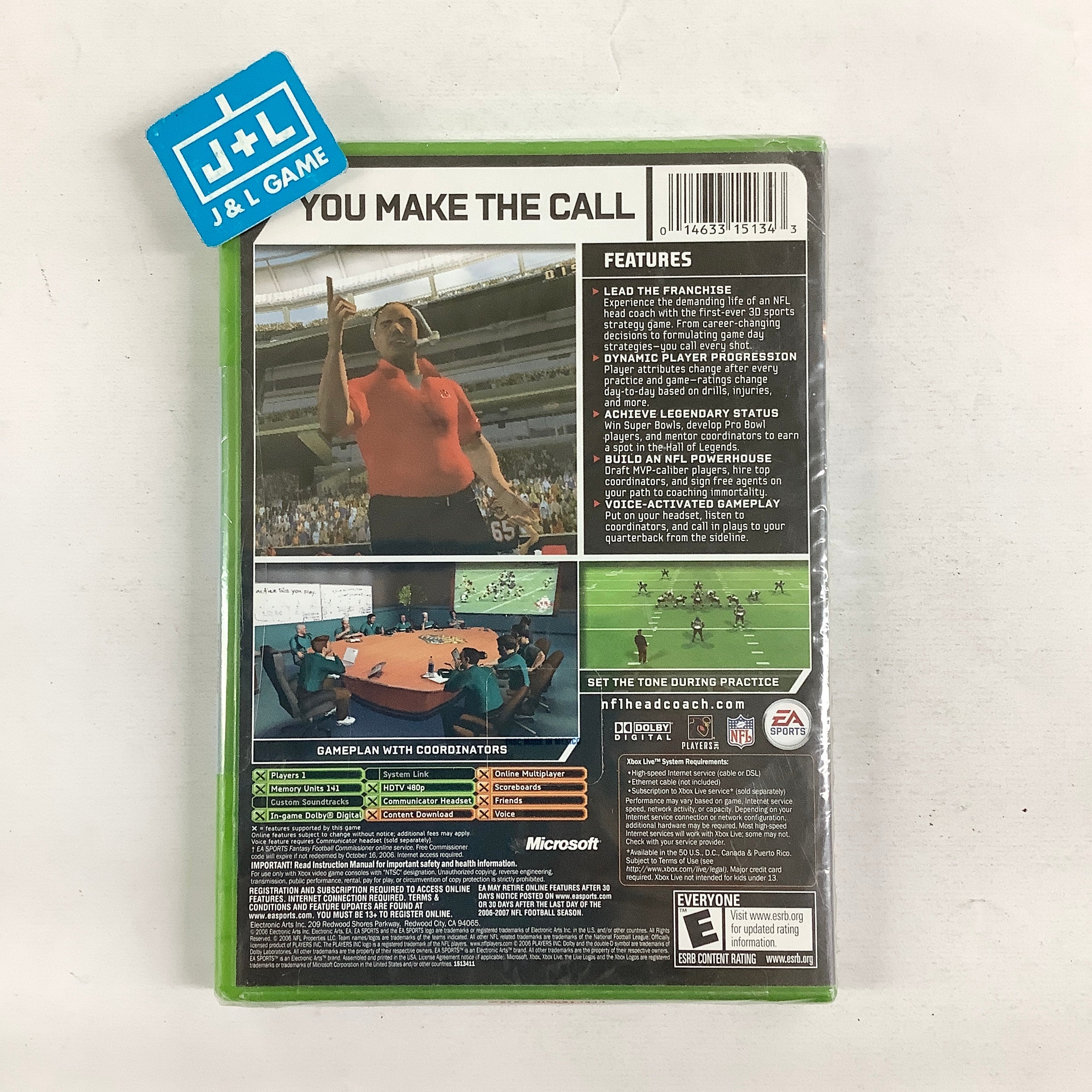 NFL Head Coach - (XB) Xbox Video Games EA Sports