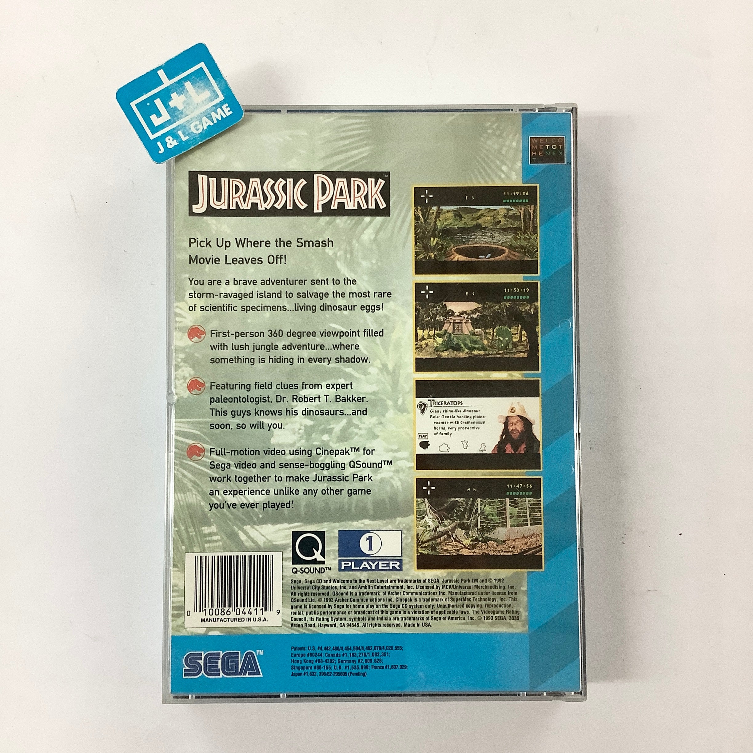 JEU PC BIG BOX - JURASSIC PARK - AVEC VF - CD-ROM VERSION JEU PC BIG BOX - JURASSIC PARK - AVEC VF - CD-ROM VERSION