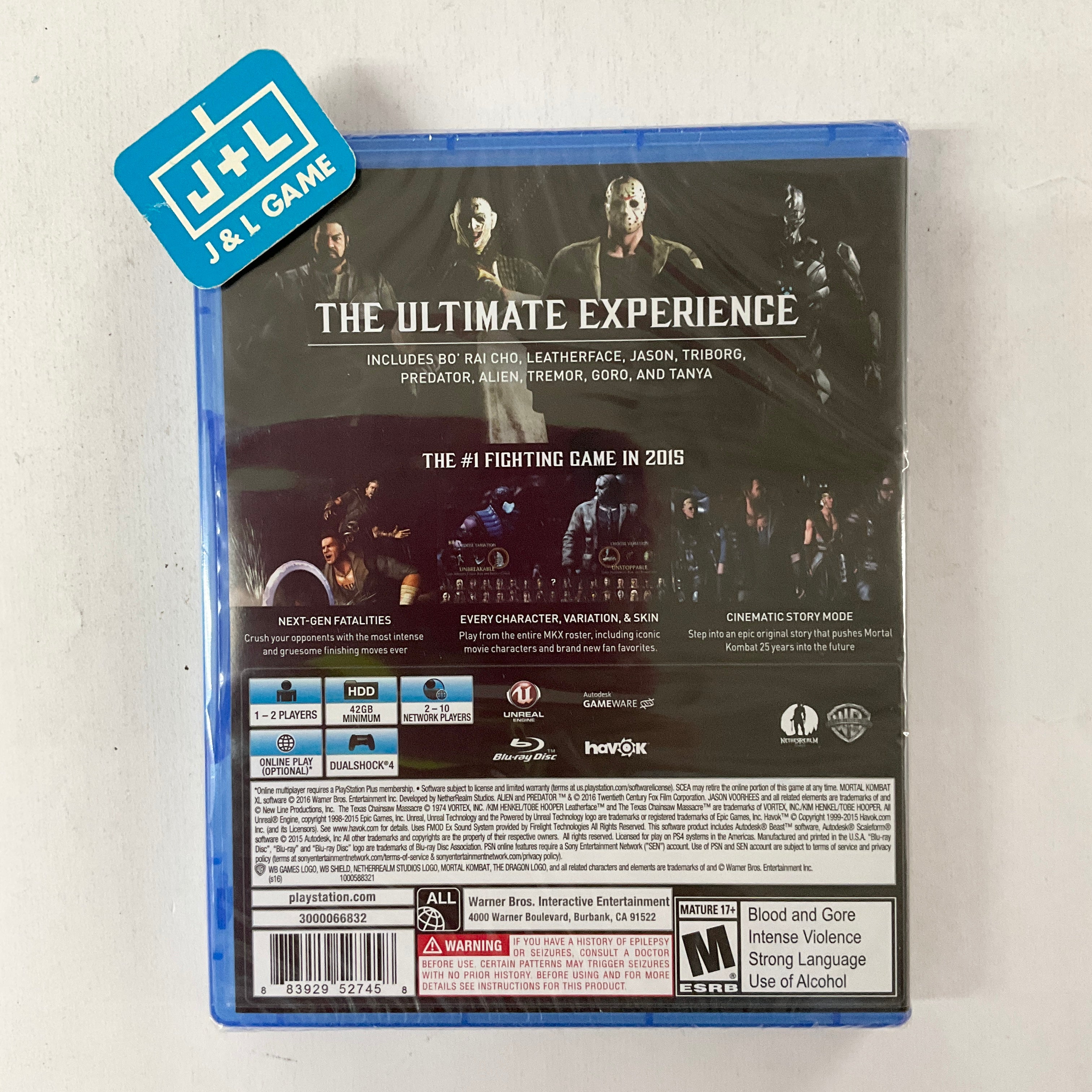 Mortal Kombat XL - (PS4) PlayStation 4 Video Games Warner Bros Interactive Entertainment UK