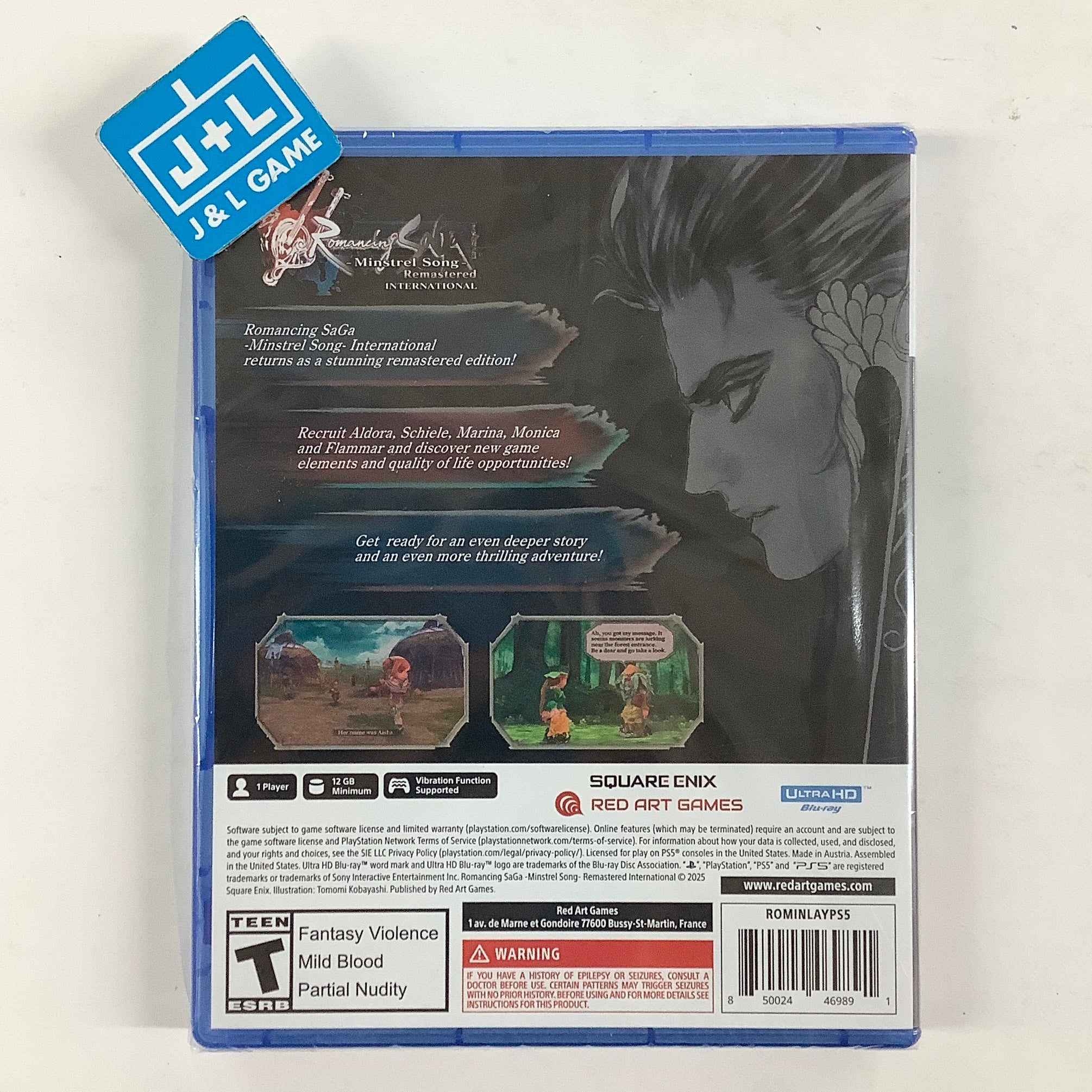 Romancing SaGa: Minstrel Song Remastered International - (PS5) PlayStation 5 Video Games Red Art Games