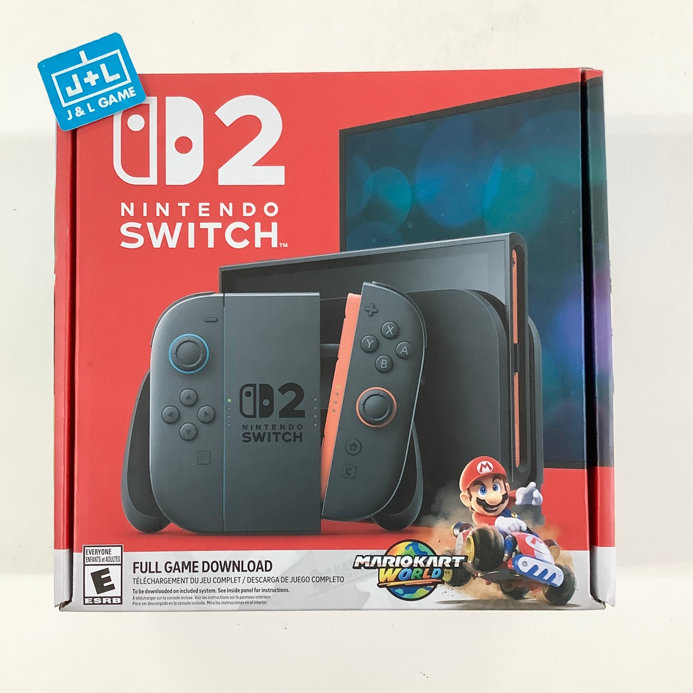 Nintendo Switch 2 (Light Blue/Light Red) (Mario Kart World Bundle) - (NS2) Nintendo Switch 2 Consoles Nintendo