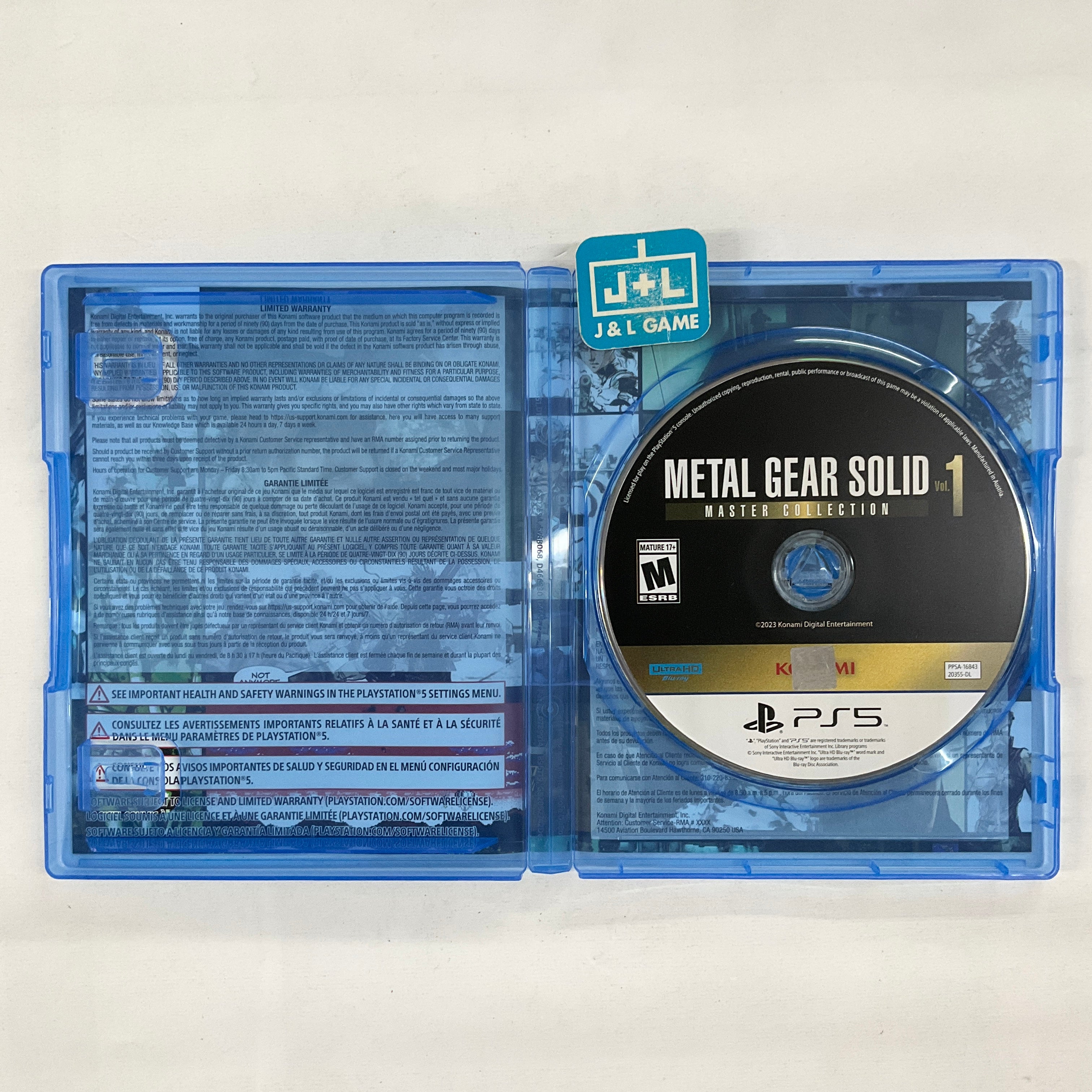 Metal Gear Solid: Master Collection Vol.1 - (PS5) PlayStation 5 [Pre-Owned] Video Games Konami   