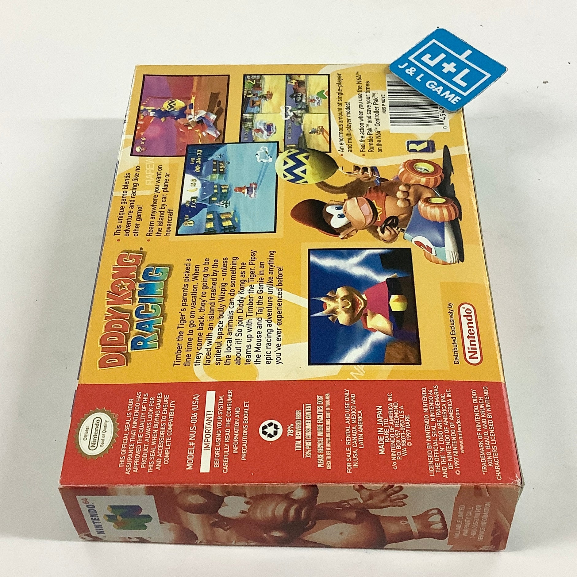 Diddy Kong Racing - (N64) Nintendo 64 [Pre-Owned] Video Games Rare Ltd.