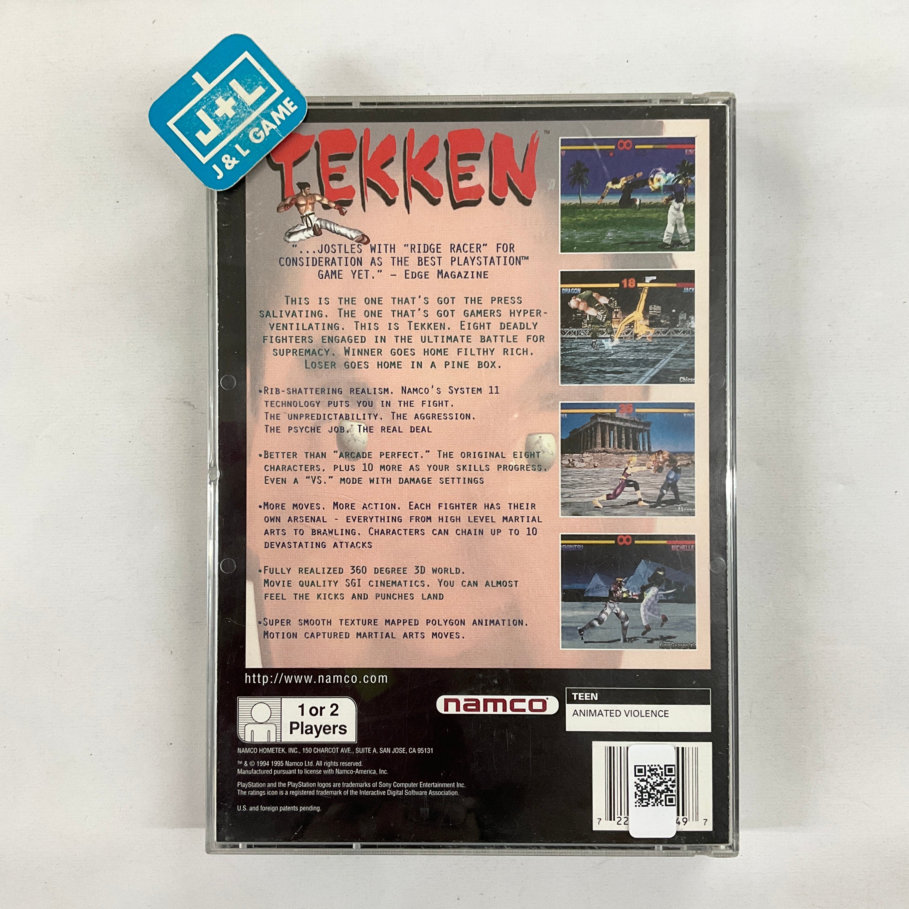 Tekken (Long Box) - (PS1) PlayStation 1 [Pre-Owned] Video Games Namco   