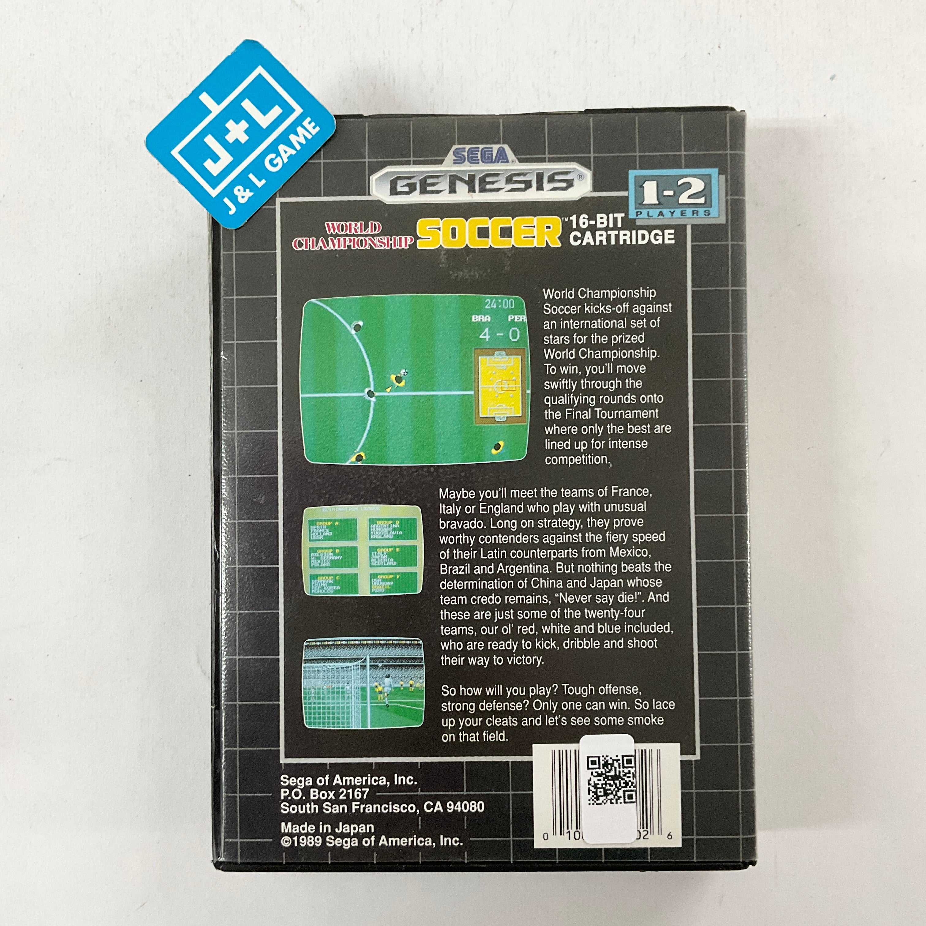 World Championship Soccer - (SG) Sega Genesis [Pre-Owned] Video Games SEGA   