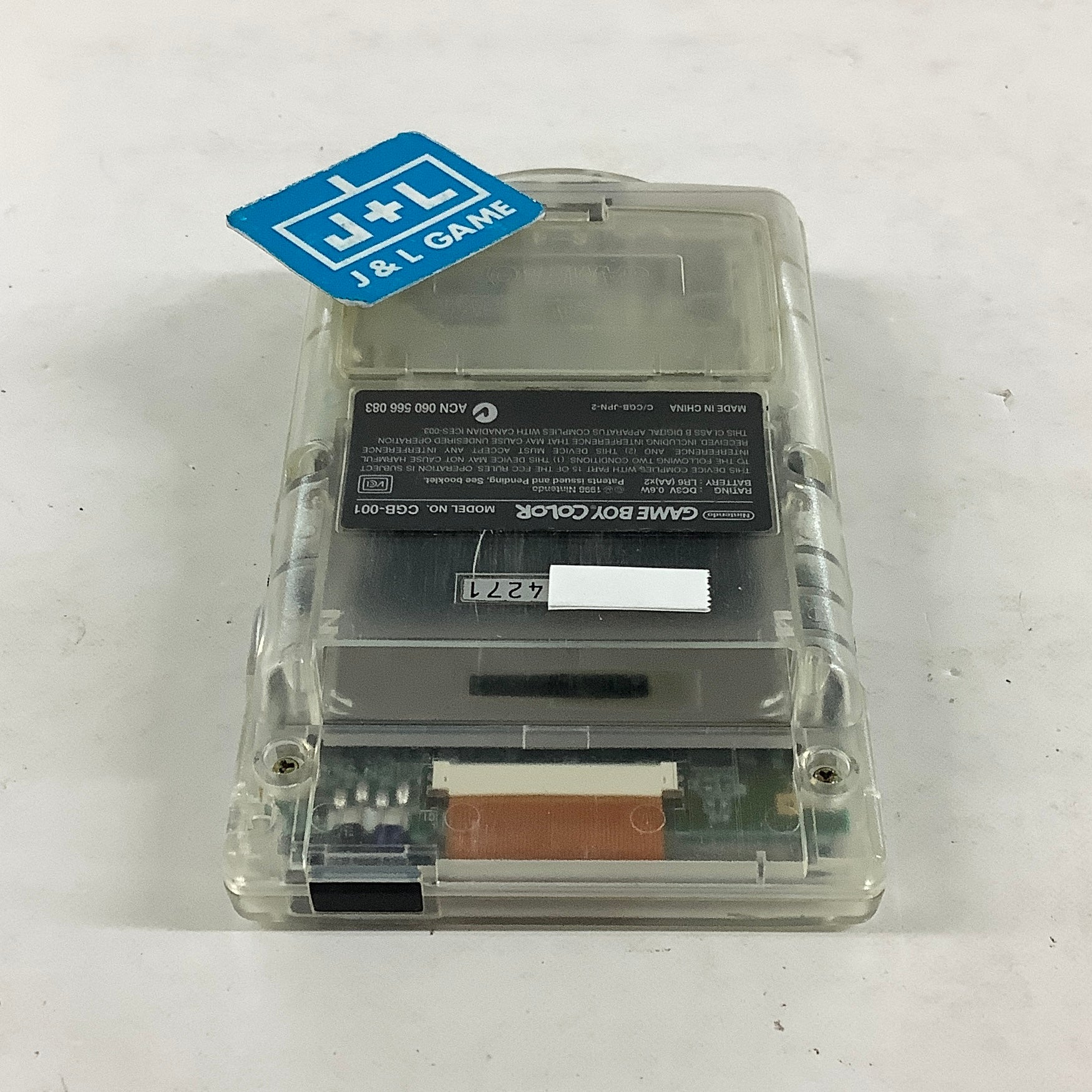 Nintendo Game Boy Color Console (Clear) - (GBC) Game Boy Color [Pre-Owned] (Japanese Import) Consoles Nintendo