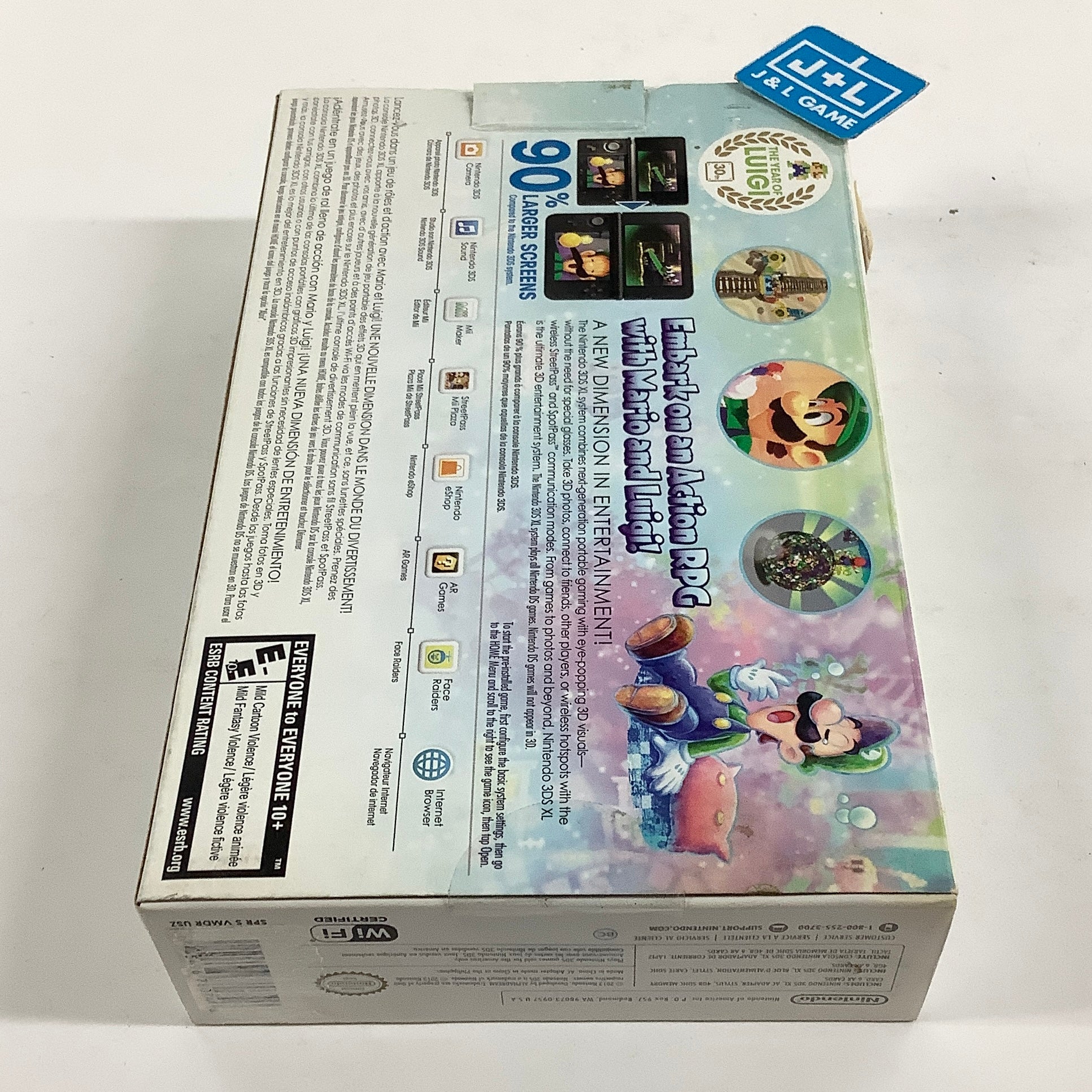 Nintendo 3DS XL ConsoleL (Silver Mario & Luigi) - Nintendo 3DS [Pre-Owned] Consoles Nintendo