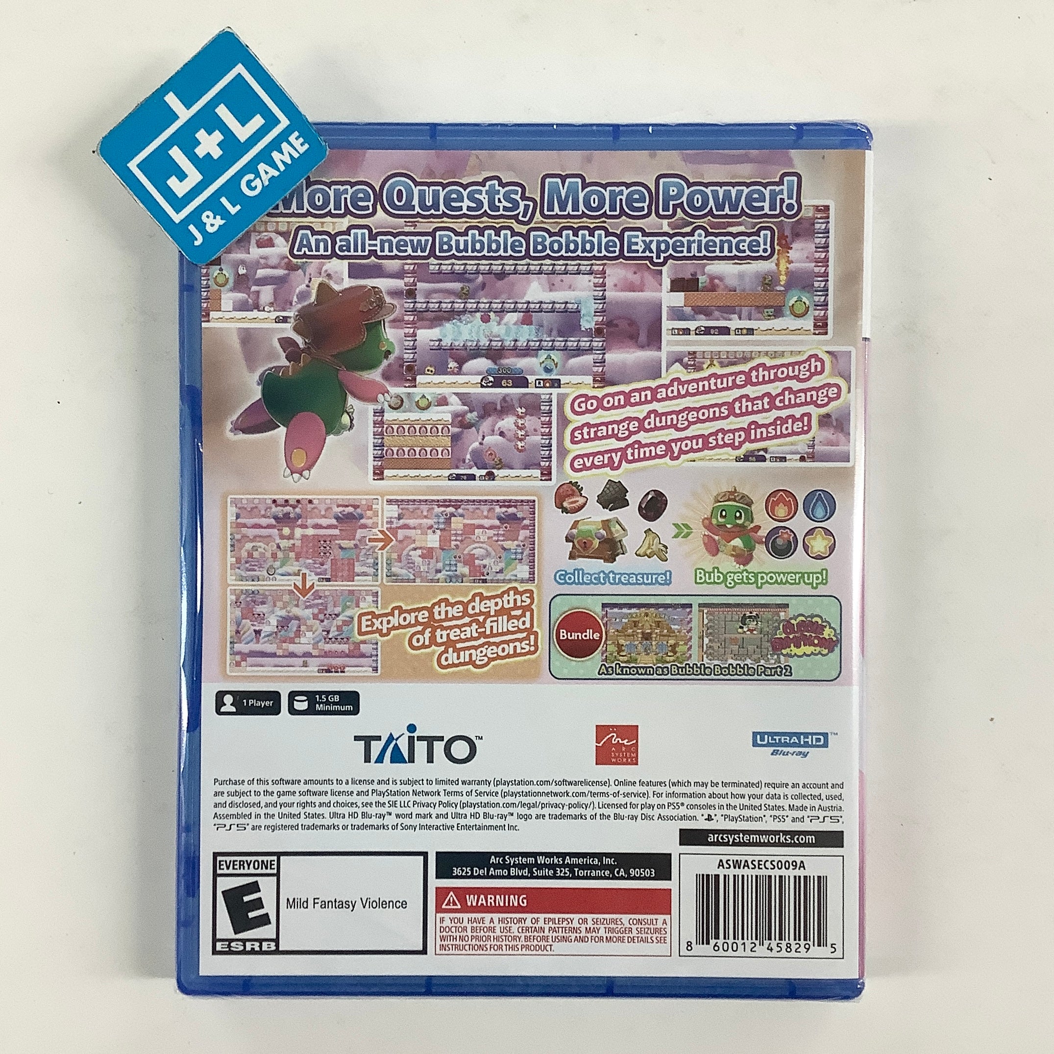 Bubble Bobble Sugar Dungeons - (PS5) PlayStation 5 Video Games Arc System Works