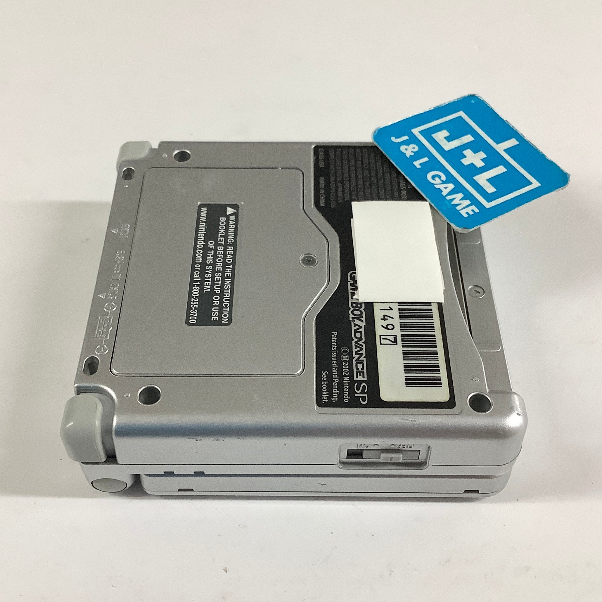 Nintendo Game Boy Advance SP Console AGS-001 (Silver) - (GBA) Game Boy Advance SP [Pre-Owned]