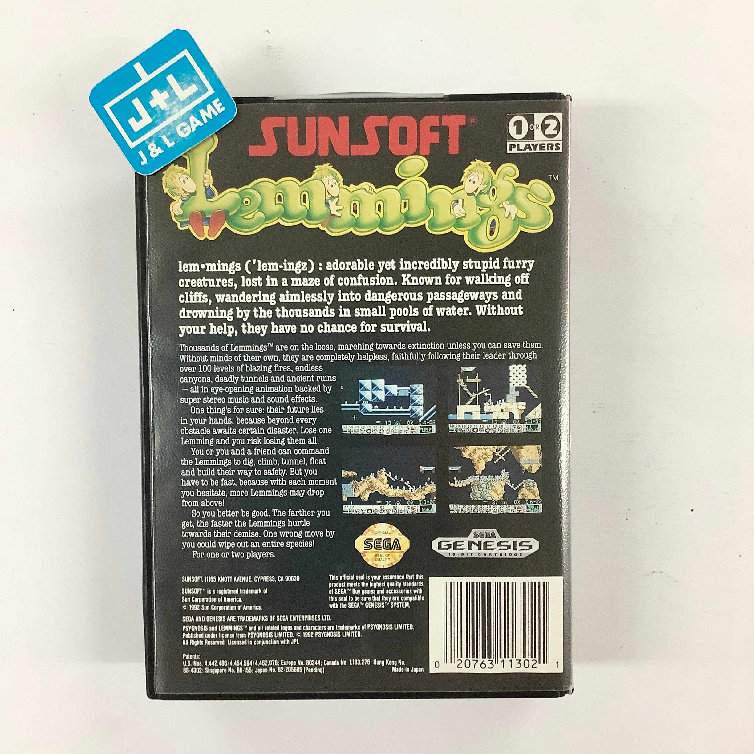 Lemmings - (SG) SEGA Genesis [Pre-Owned] Video Games SunSoft   
