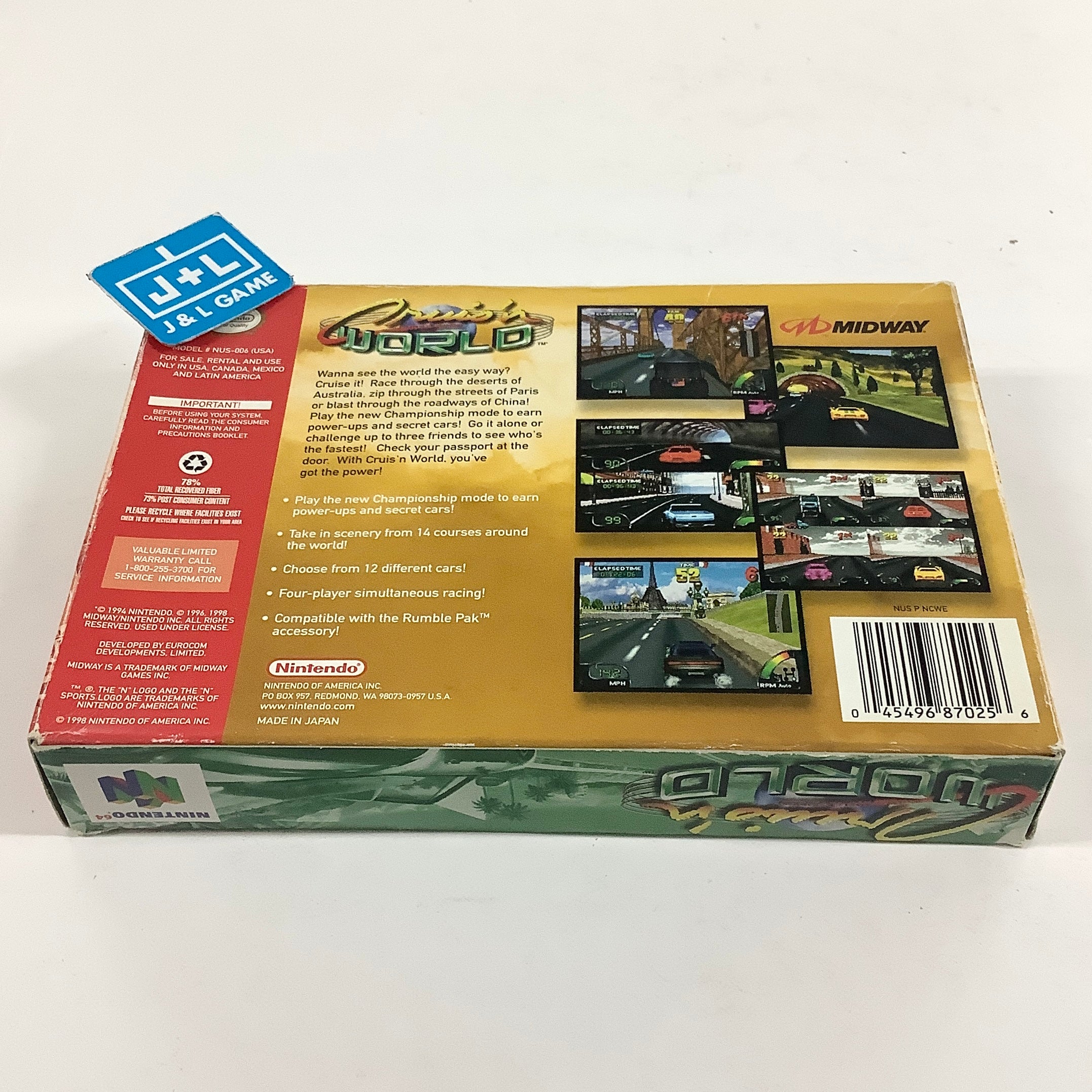 Cruis'n World - (N64) Nintendo 64 [Pre-Owned] Video Games Nintendo