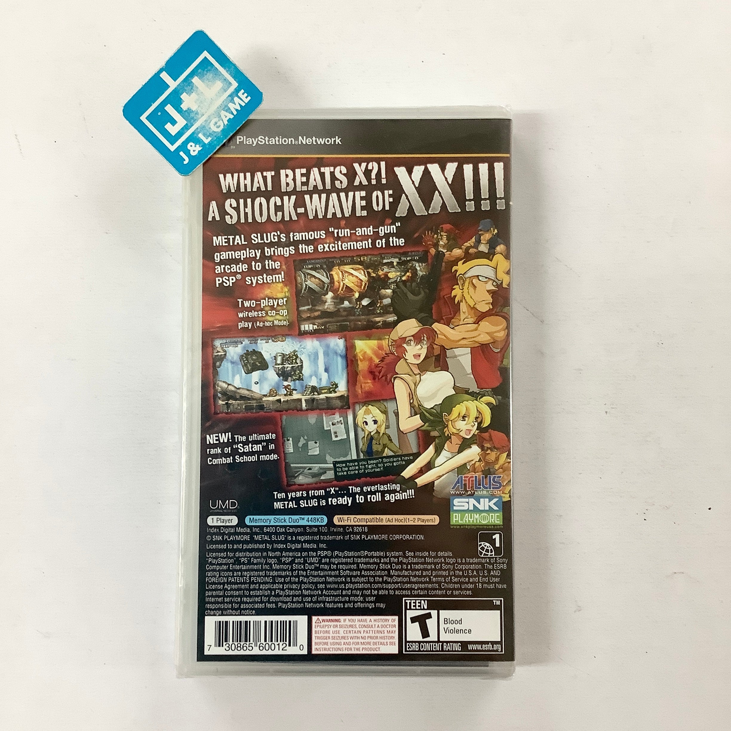 Metal Slug XX - Sony PSP Video Games Atlus   