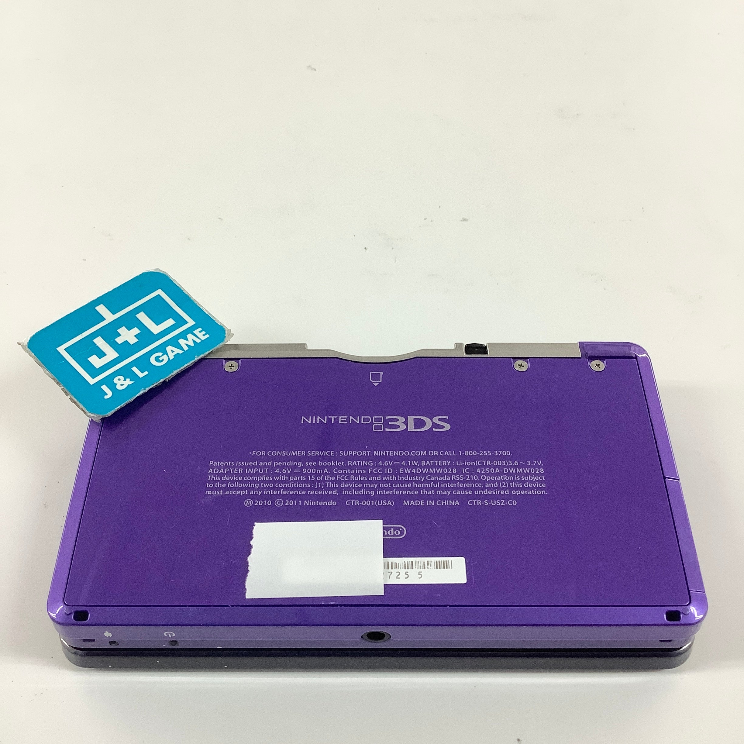 Nintendo 3DS Console (Midnight Purple) - Nintendo 3DS [Pre-Owned]