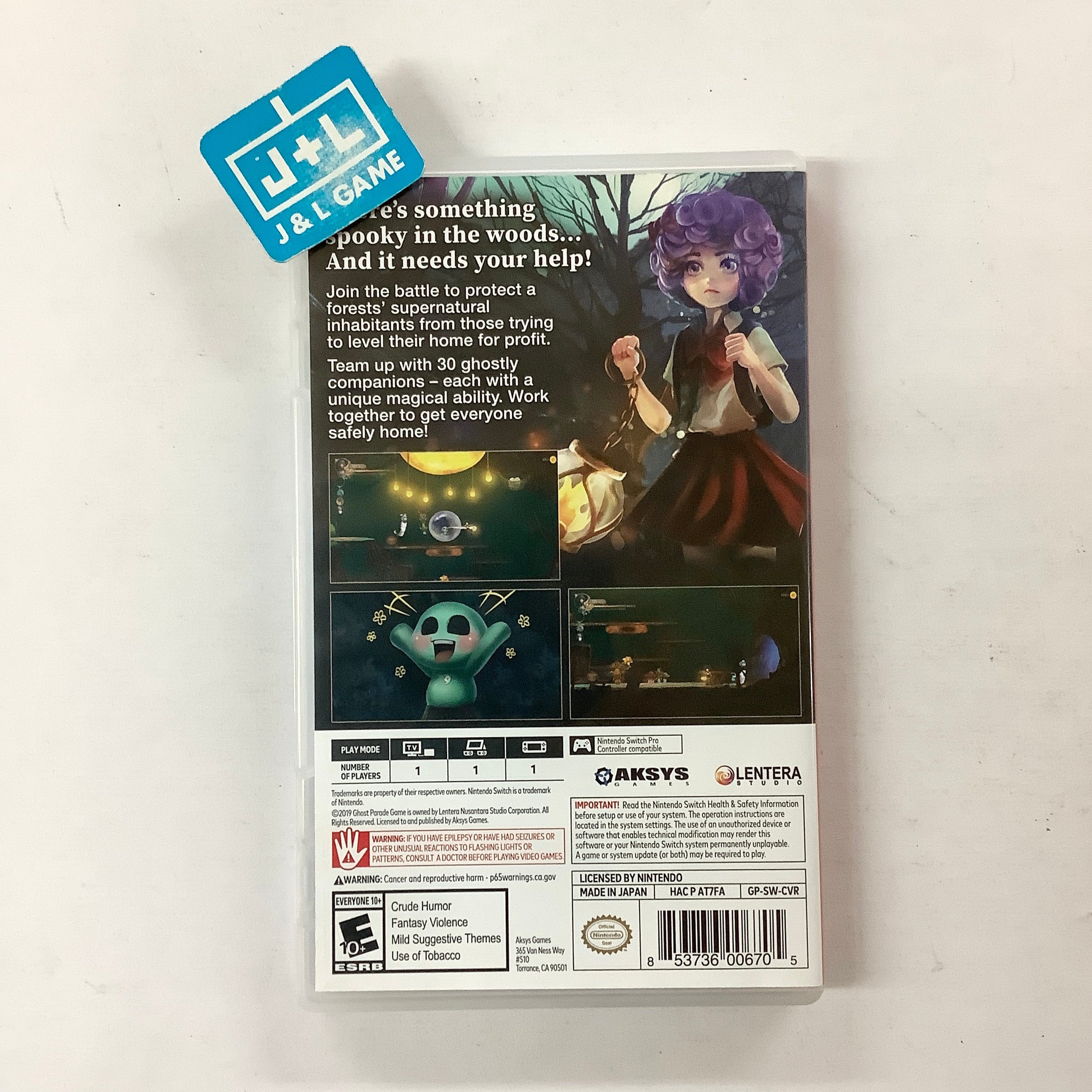 Ghost Parade - (NSW) Nintendo Switch [UNBOXING] Video Games Aksys Games   