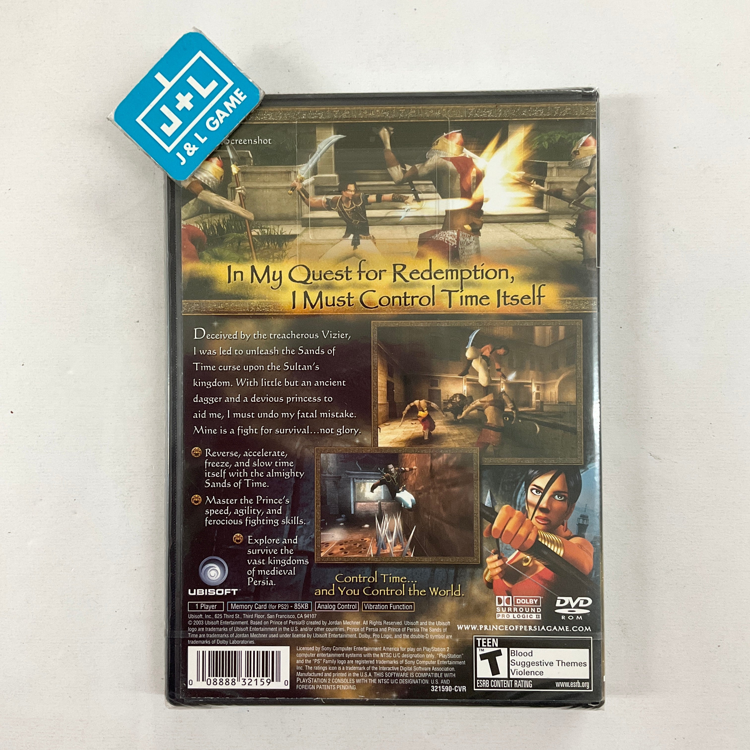 Prince of Persia: The Sands of Time - (PS2) PlayStation 2 Video Games Ubisoft