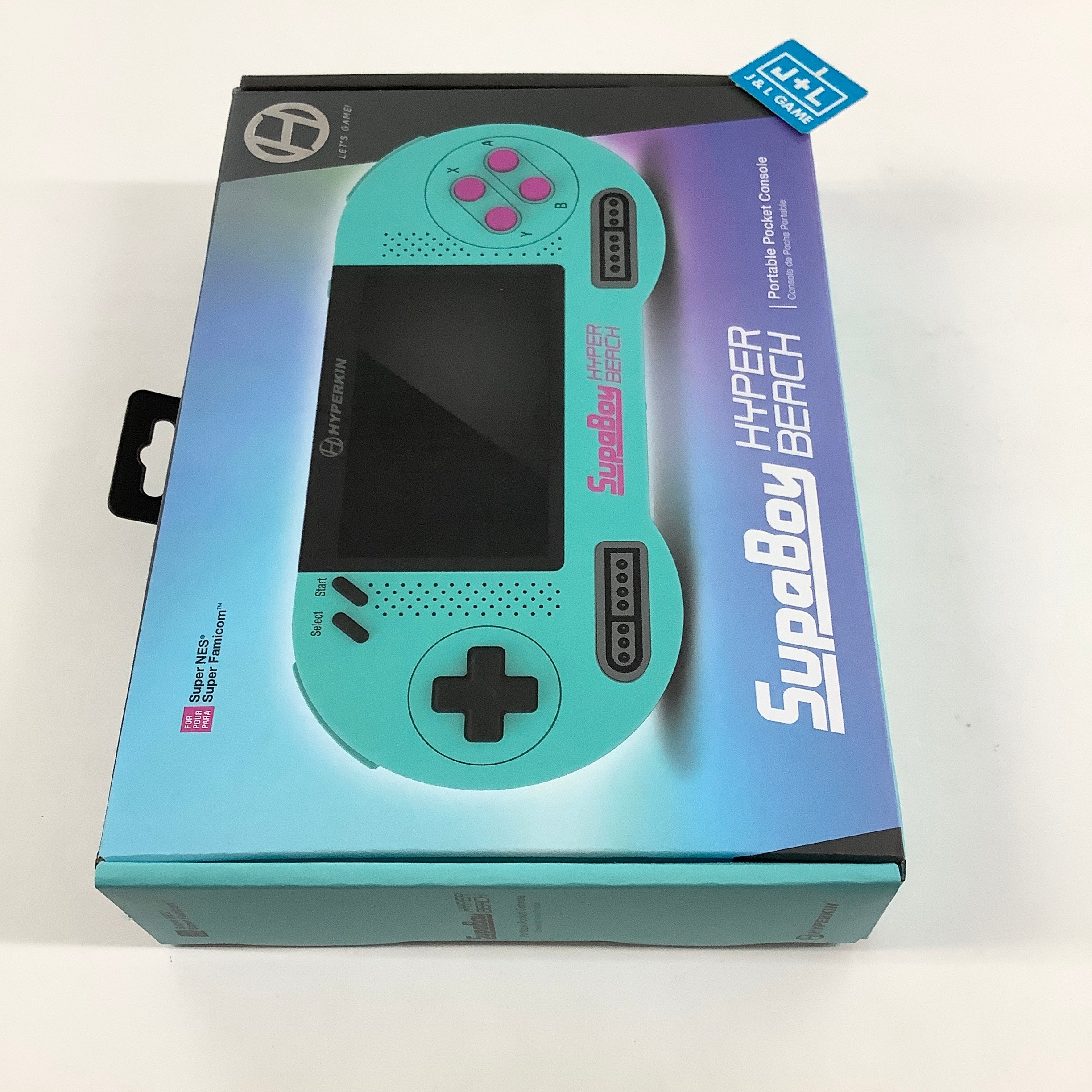 Hyperkin SupaBoy Portable Pocket Console (Hyper Beach) - (SNES) Super Nintendo CONSOLE Hyperkin