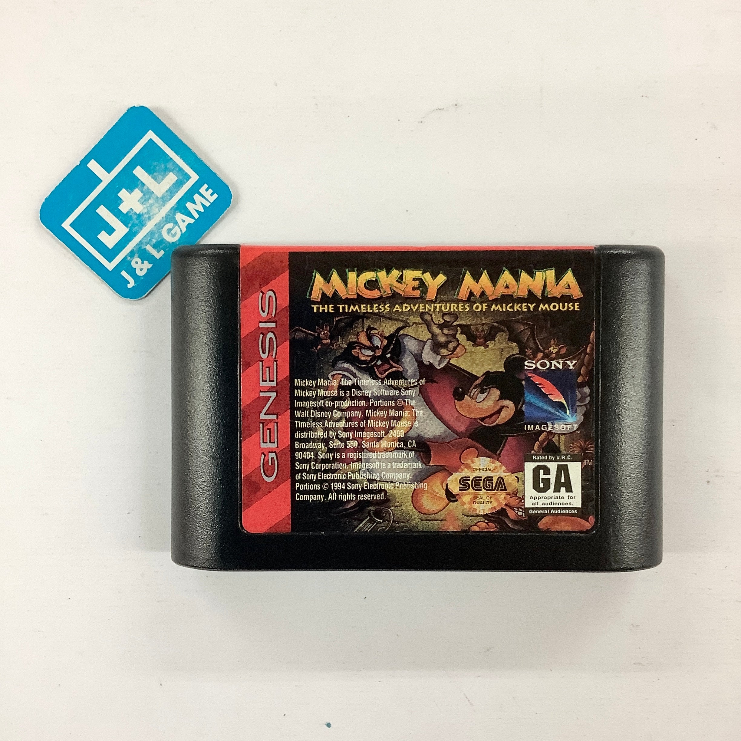 Mickey Mania: The Timeless Adventures of Mickey Mouse - (SG) SEGA Genesis [Pre-Owned] Video Games Sony Imagesoft   