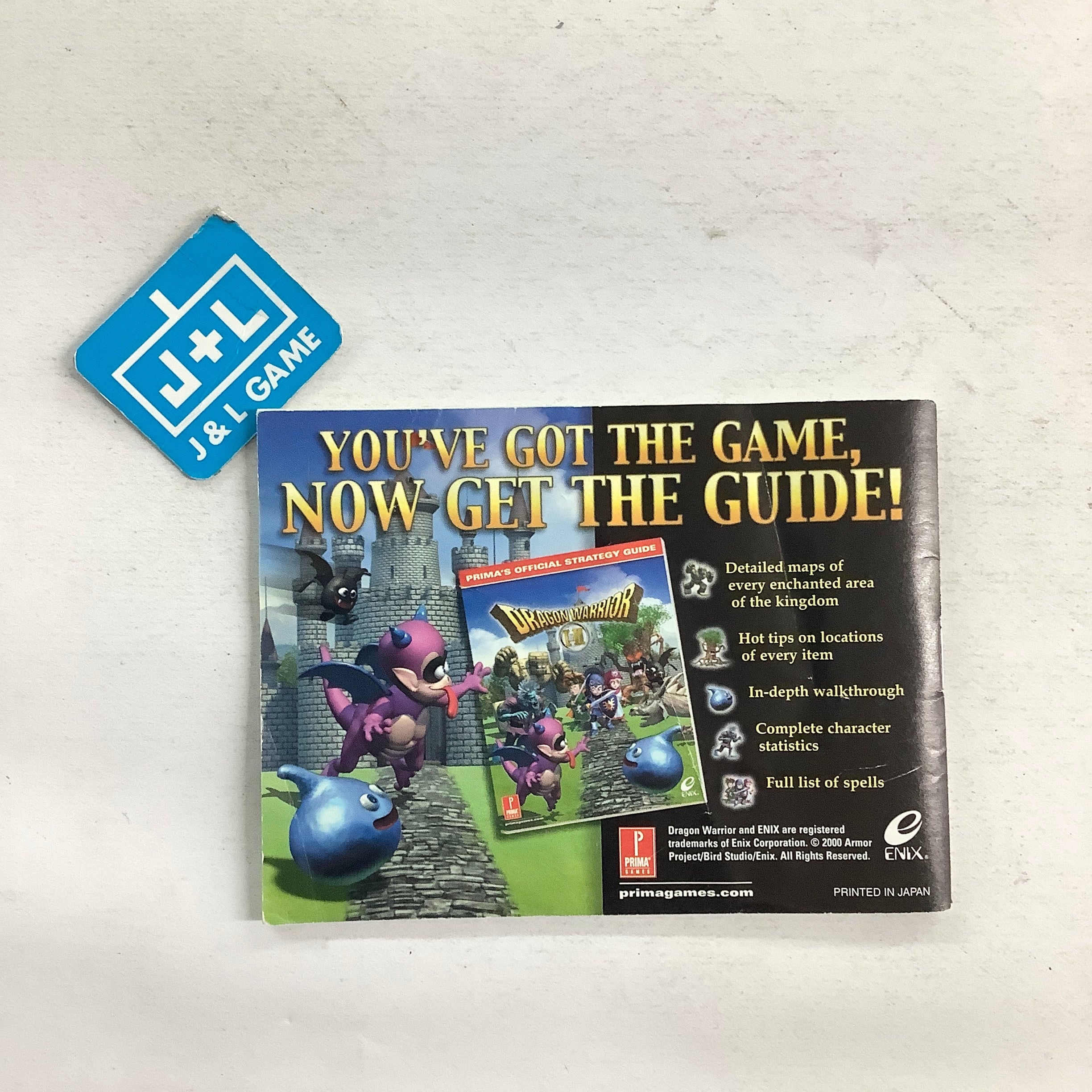 Dragon Warrior I & II - (GBC) Game Boy Color [Pre-Owned] Video Games Enix Corporation