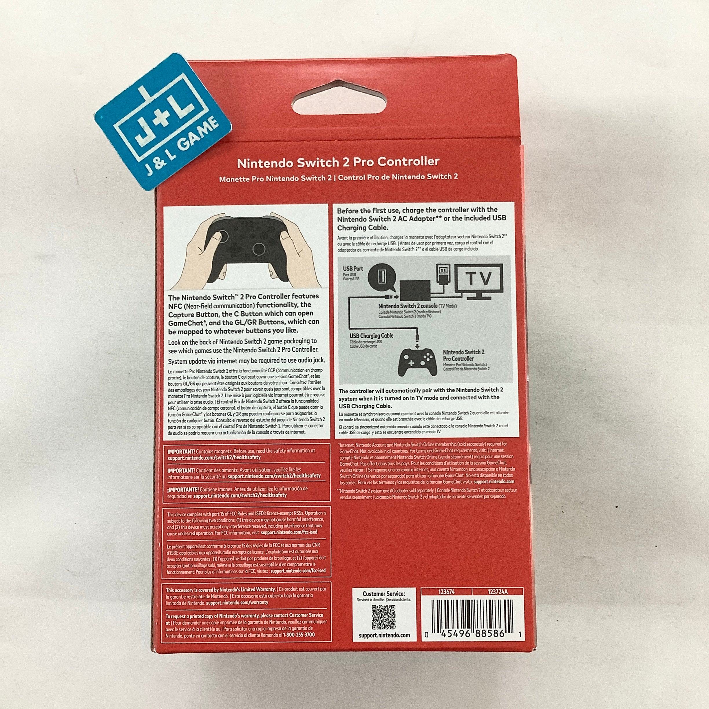 Nintendo Switch 2 Pro Controller (Black) - (NS2) Nintendo Switch 2 Accessories Nintendo