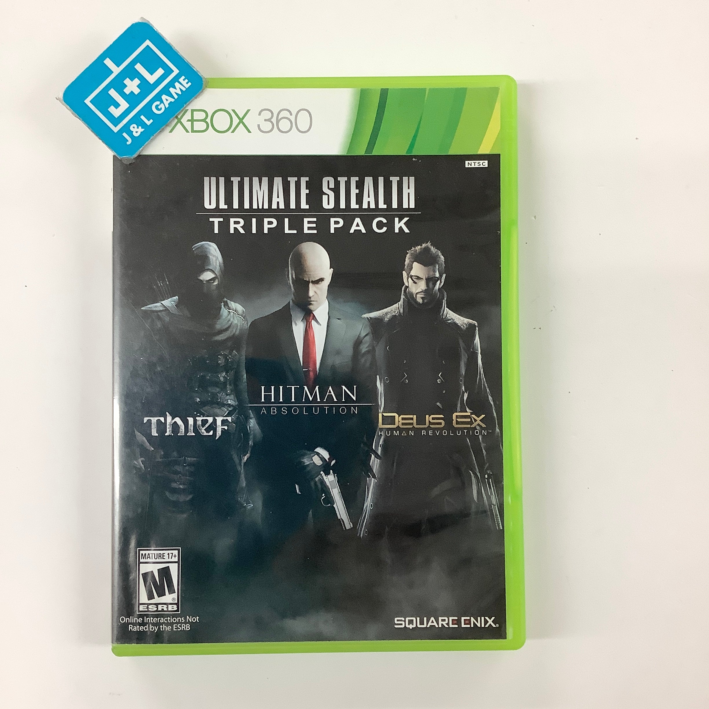 Ultimate Stealth Triple Pack (Thief, Hitman: Absolution, Deus Ex: Human Revolution) - Xbox 360 [Pre-Owned] Video Games Square Enix