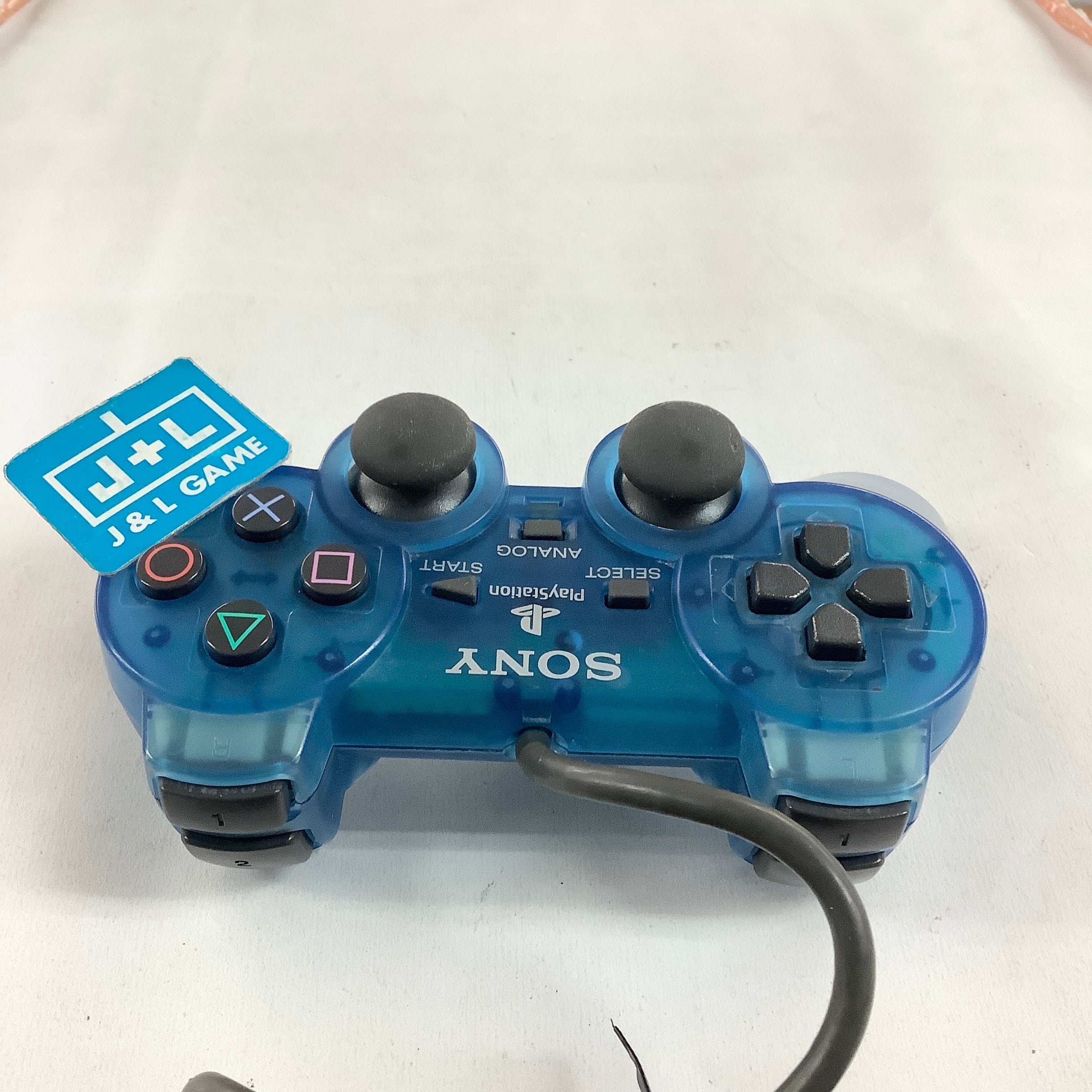 Sony Playstation Dual Analog Controller (Clear Blue) - (PS1) PlayStation 1 [Pre-Owned] Accessories Sony