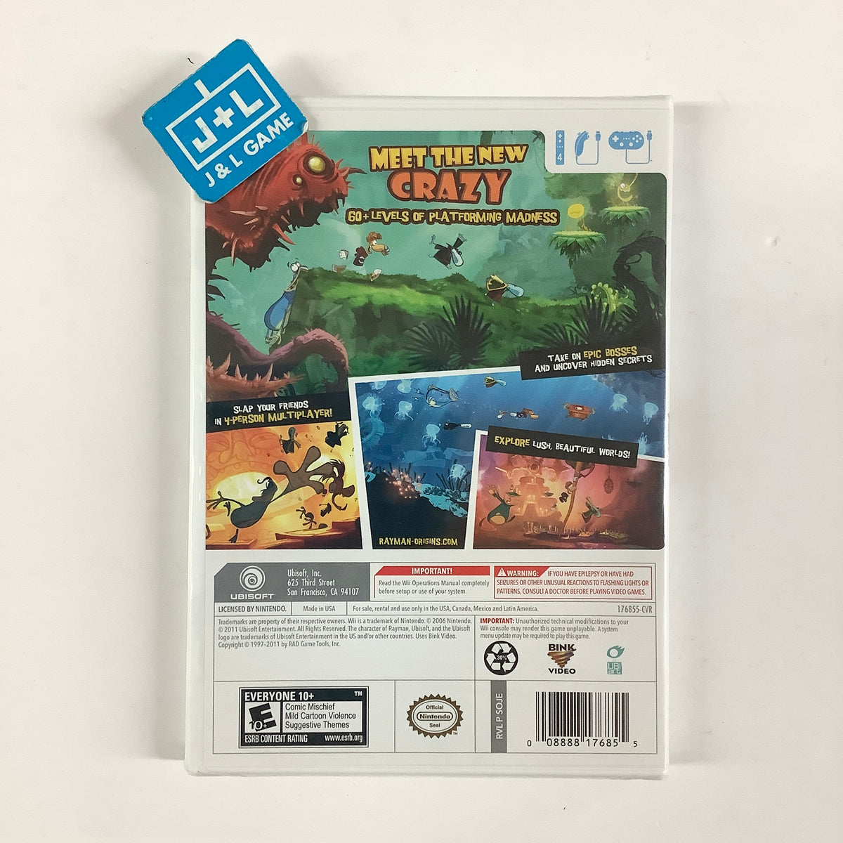 Rayman Origins - Nintendo Wii Video Games Ubisoft