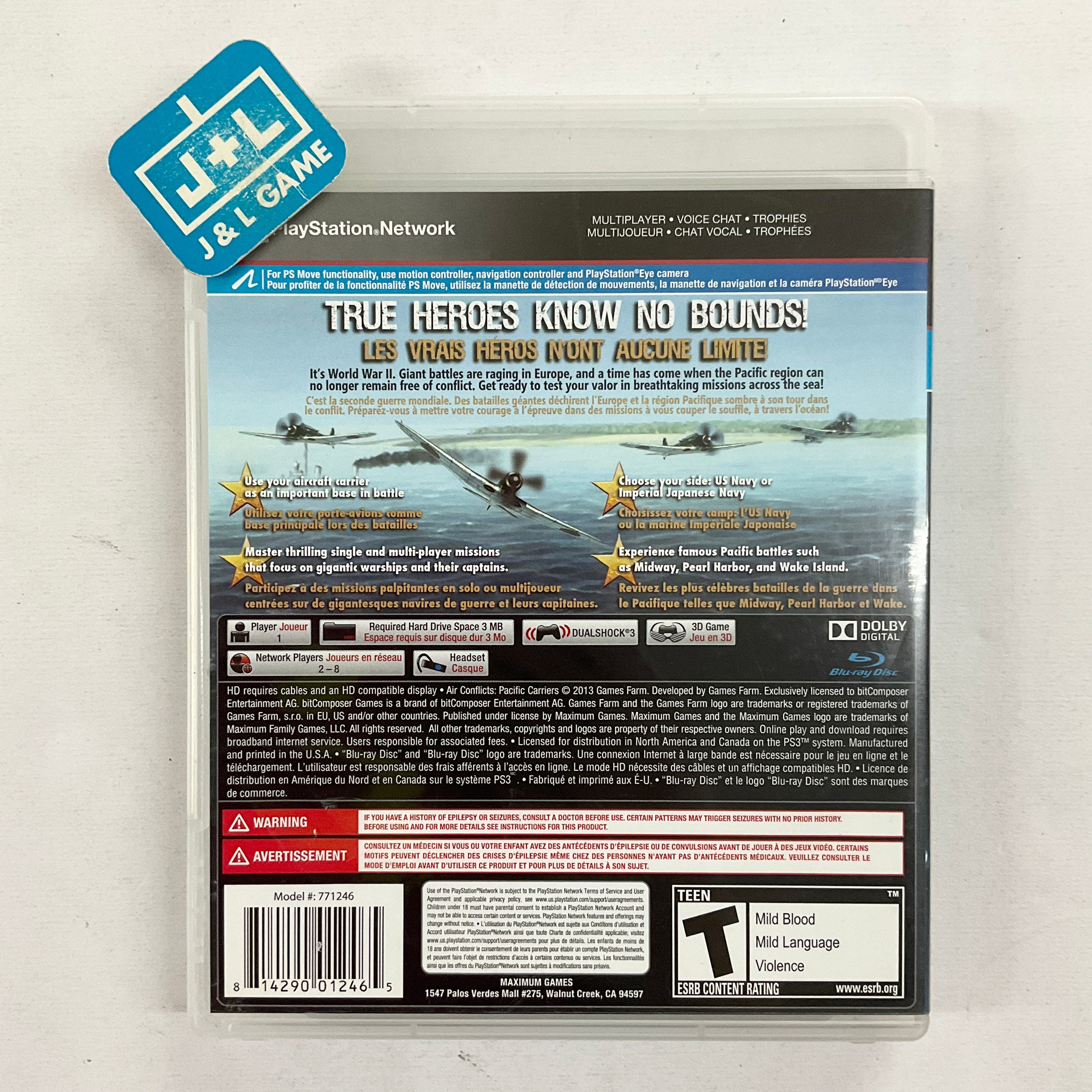 Air Conflicts: Pacific Carriers - (PS3) PlayStation 3 [Pre-Owned] Video Games Maximum Games   