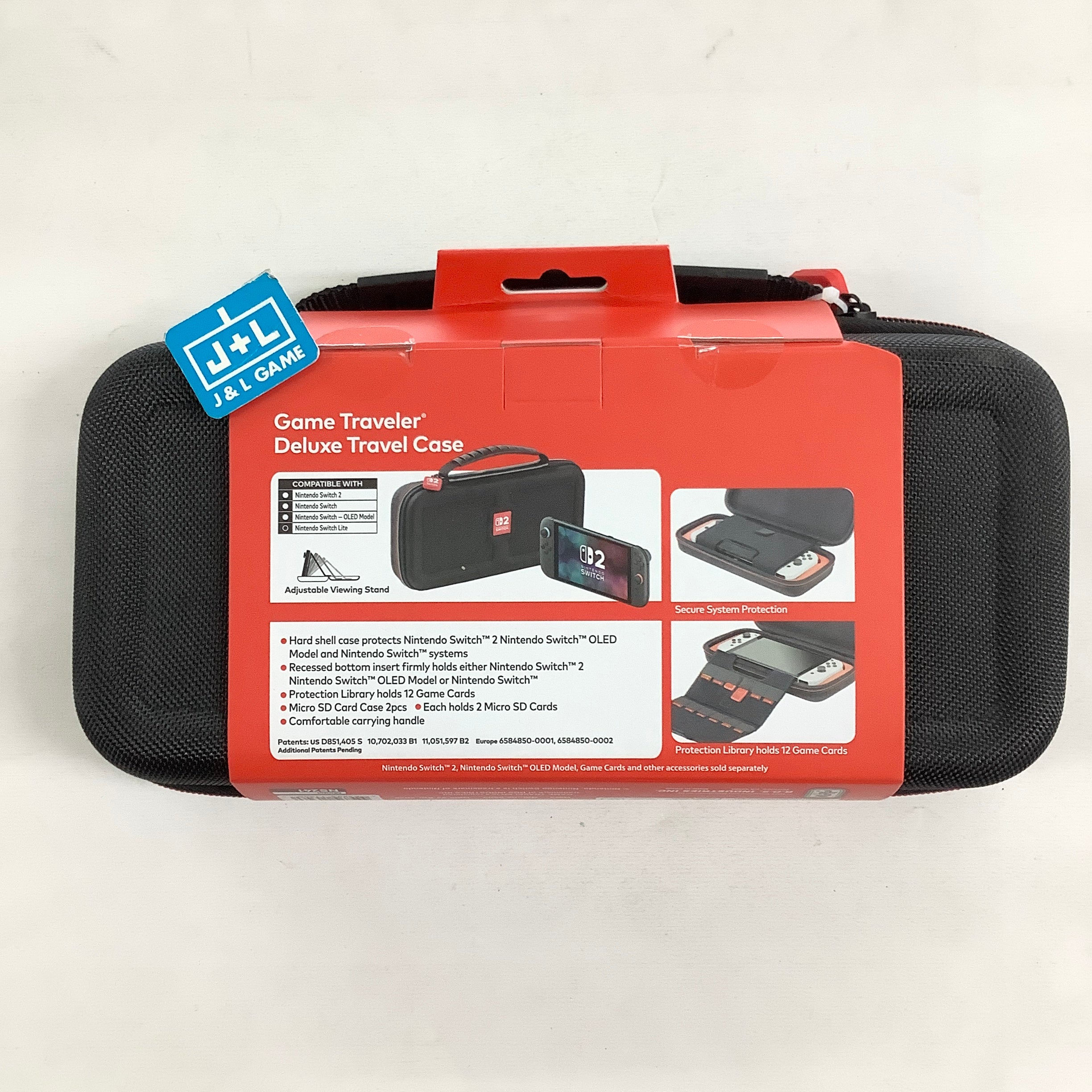 RDS Game Traveler Deluxe Travel Case (Black) - (NS2) Nintendo Switch 2 ACCESSORIES Game Traveler
