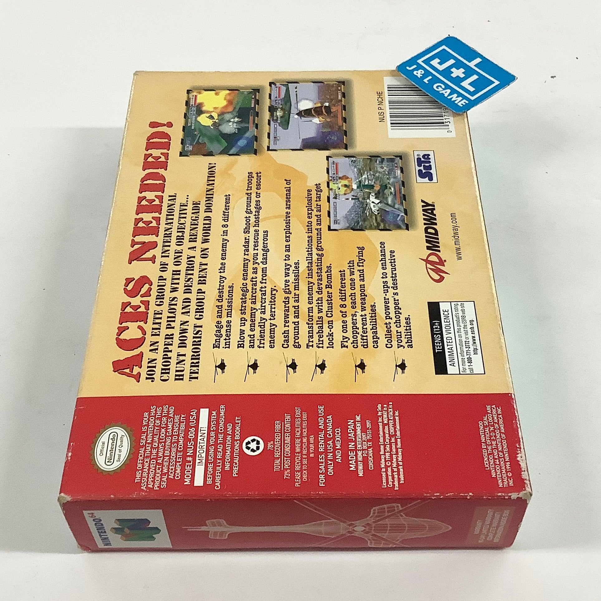 Chopper Attack - (N64) Nintendo 64 [Pre-Owned] Video Games Midway