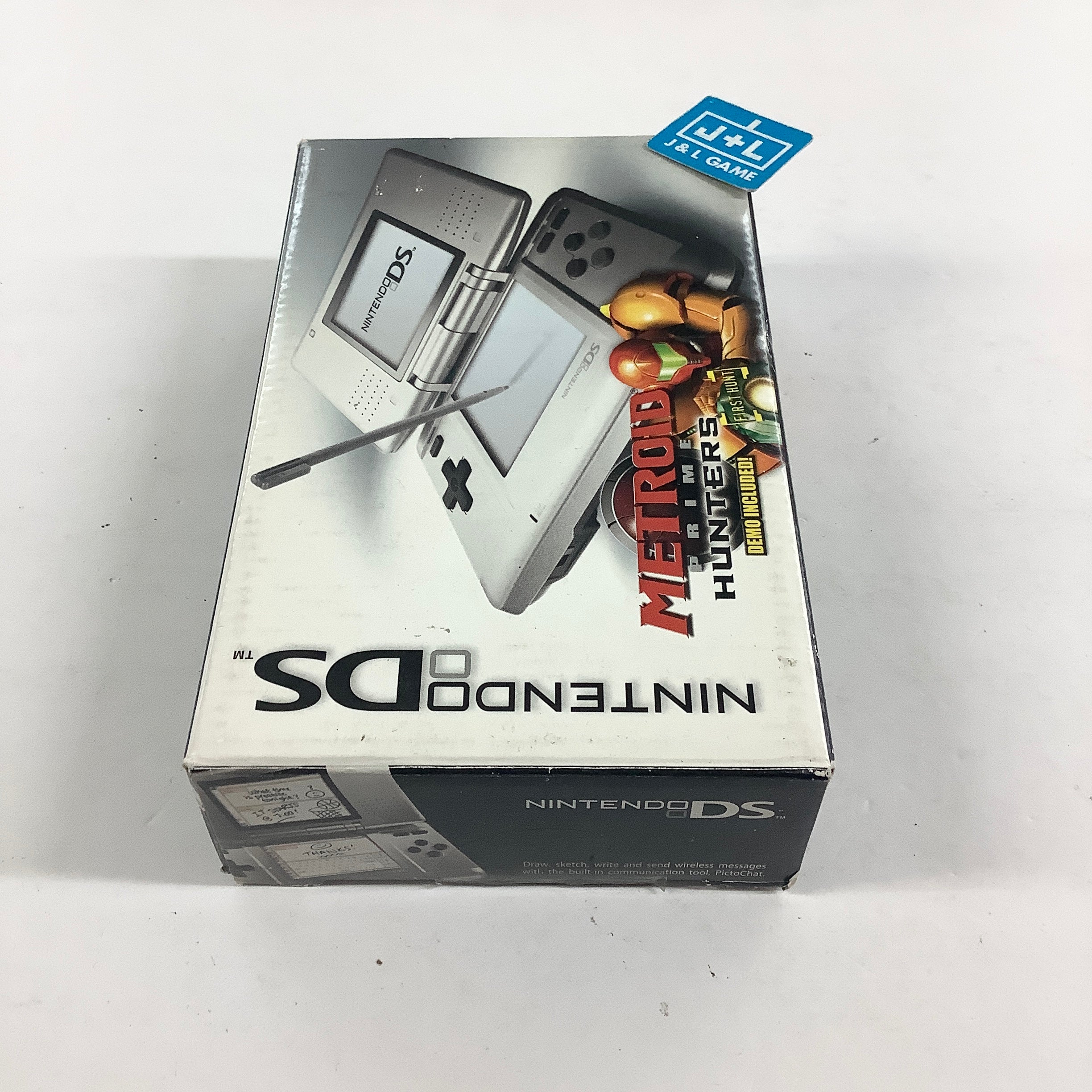 Nintendo DS Console (Platinum Silver with Metroid Prime Hunters Demo) - (NDS) Nintendo DS [Pre-Owned] Consoles Nintendo