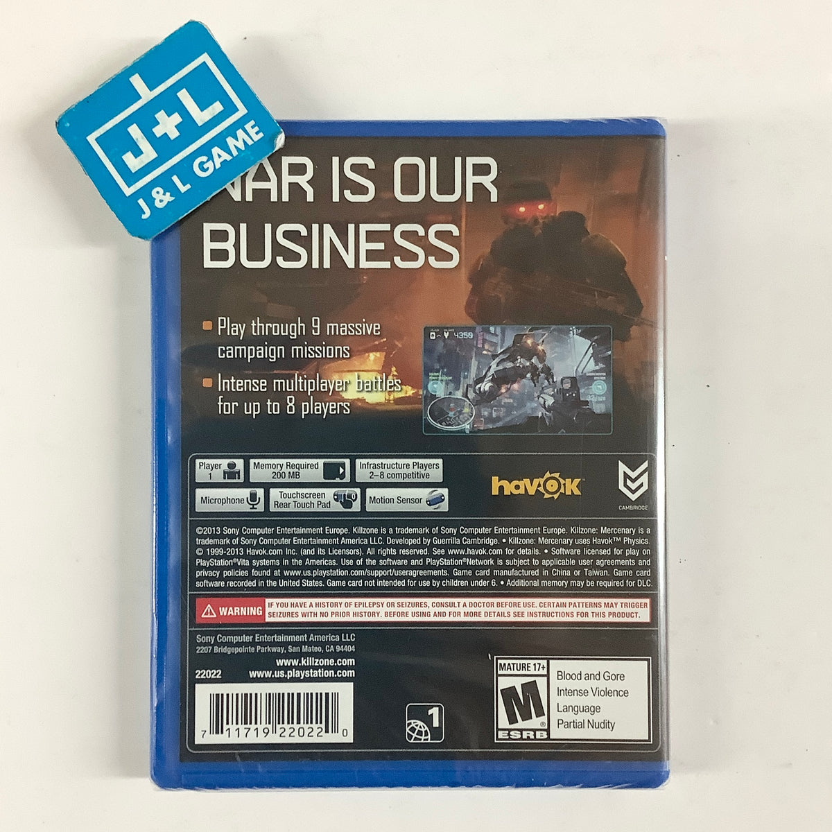 Killzone Mercenary - (PSV) PlayStation Vita Video Games PlayStation