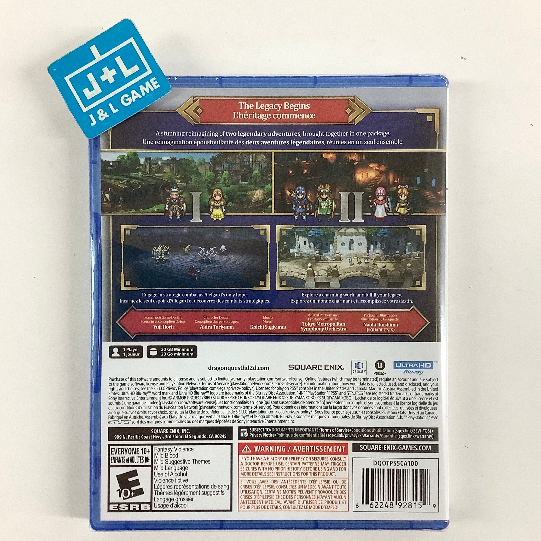 Dragon Quest I & II HD-2D Remake - (PS5) PlayStation 5 Video Games Square Enix