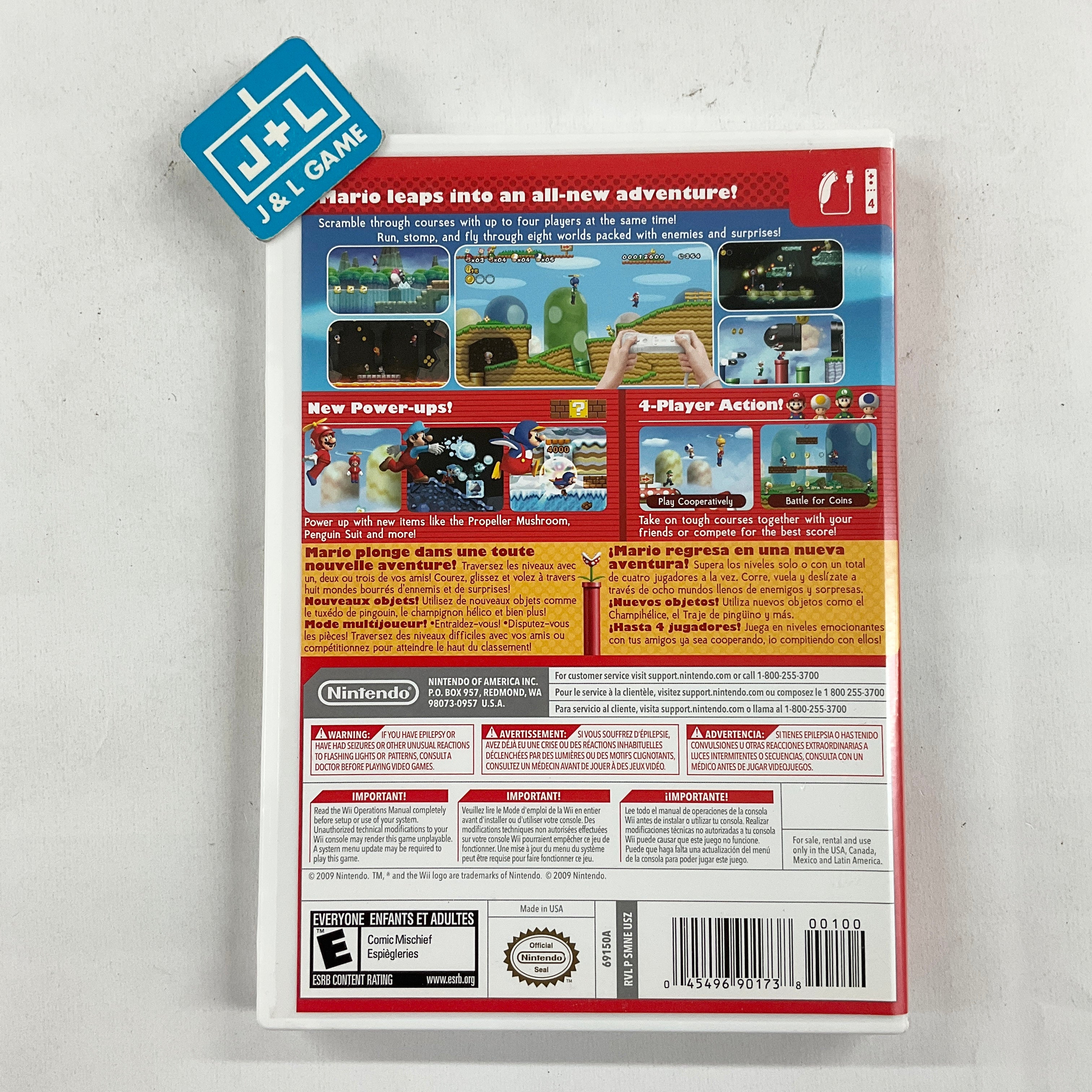 New Super Mario Bros. Wii - Nintendo Wii [Pre-Owned] Video Games Nintendo