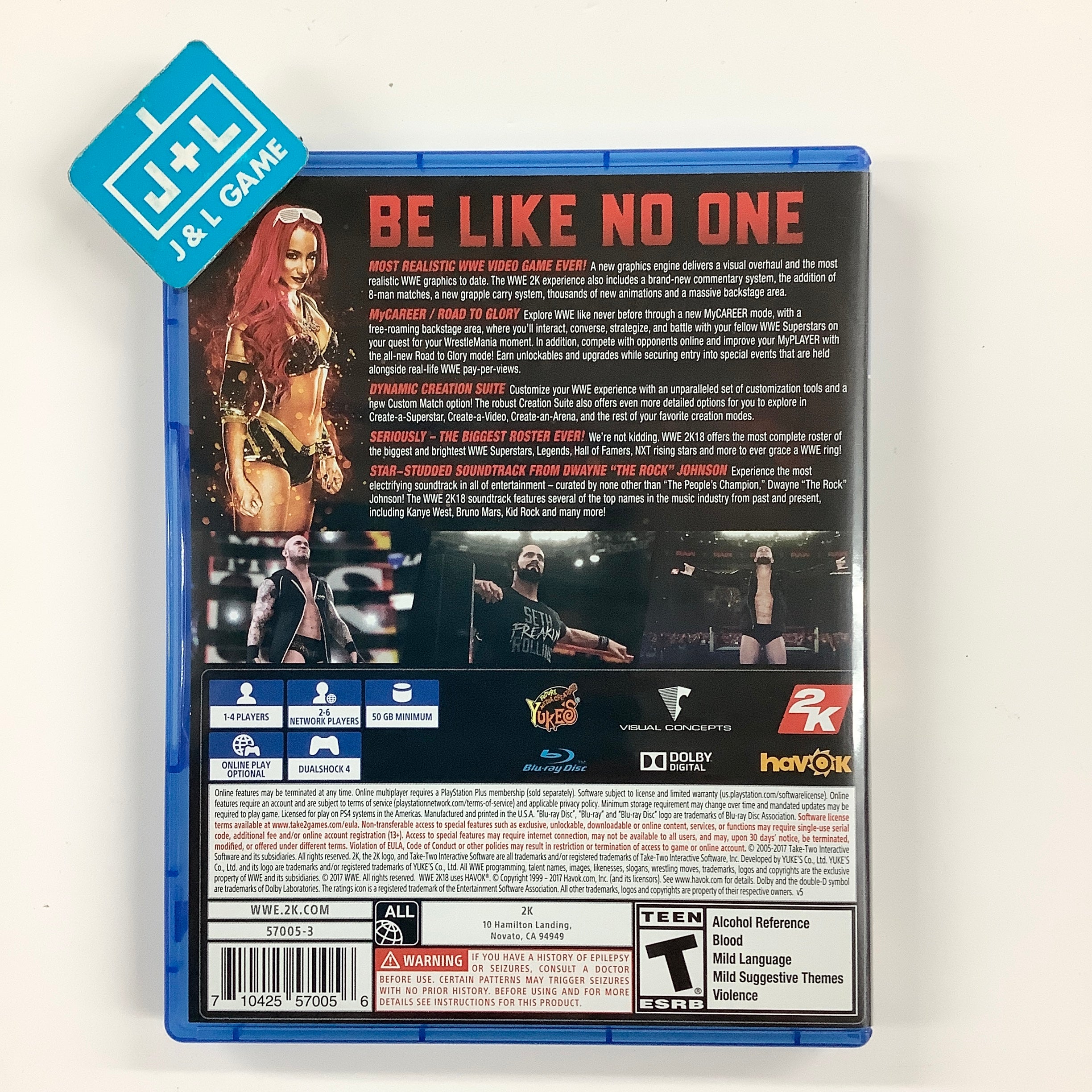 WWE 2K18 (Deluxe Edition)- (PS4) PlayStation 4 [Pre-Owned]