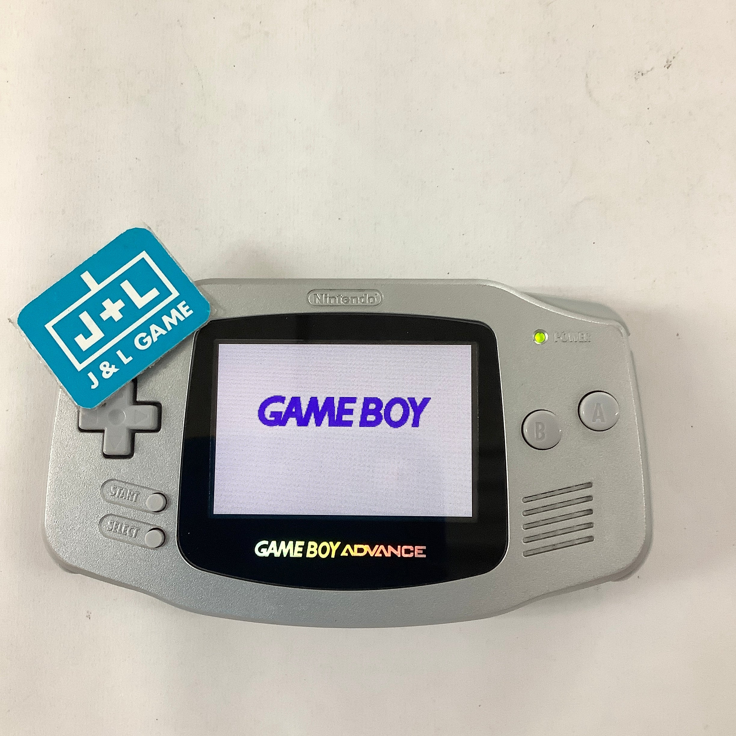 Nintendo Game Boy Advance Console (Platinum With Backlight)- (GBA) Game Boy Advance [Pre-Owned] Consoles Nintendo   