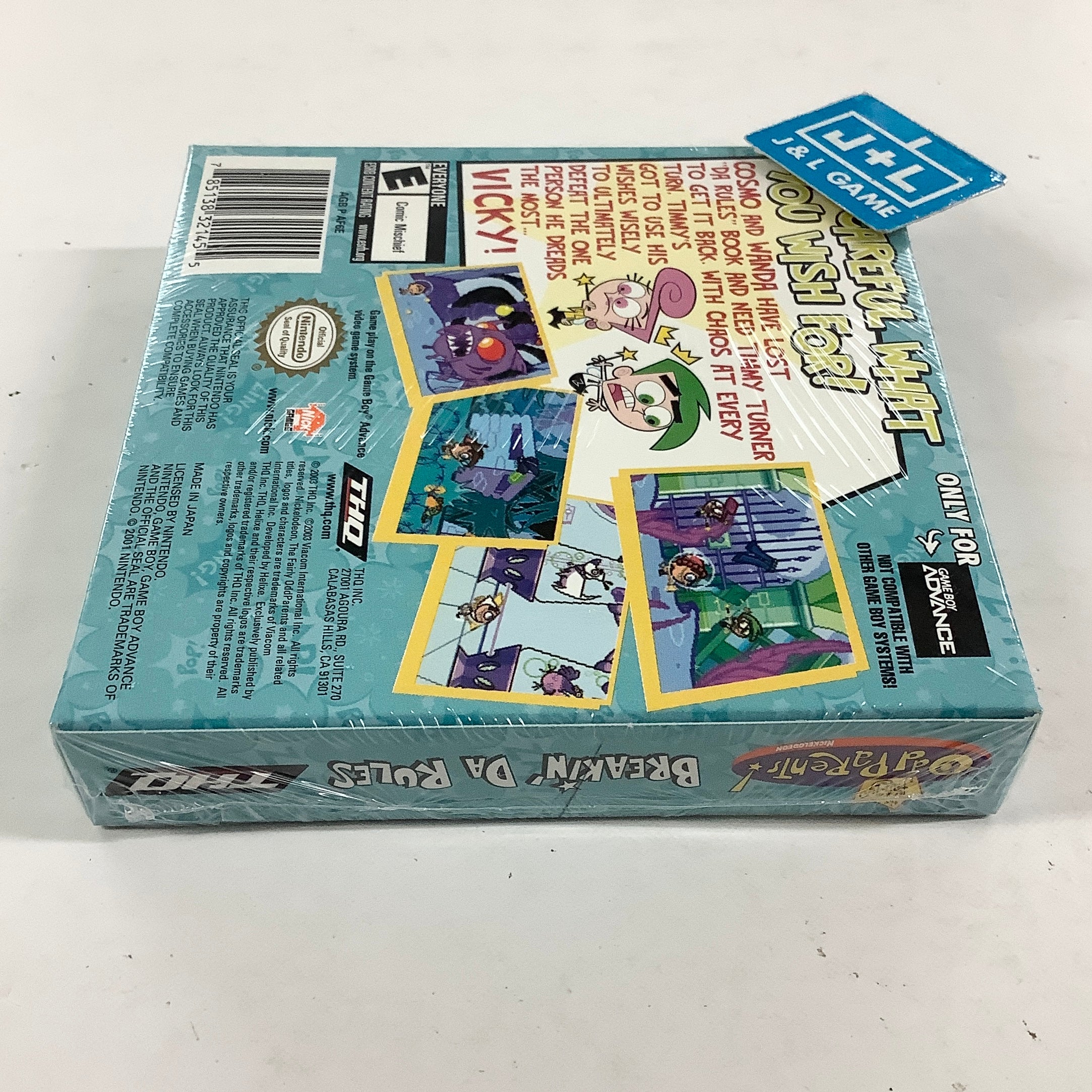 The Fairly OddParents! Breakin' Da Rules - (GBA) Game Boy Advance Video Games THQ