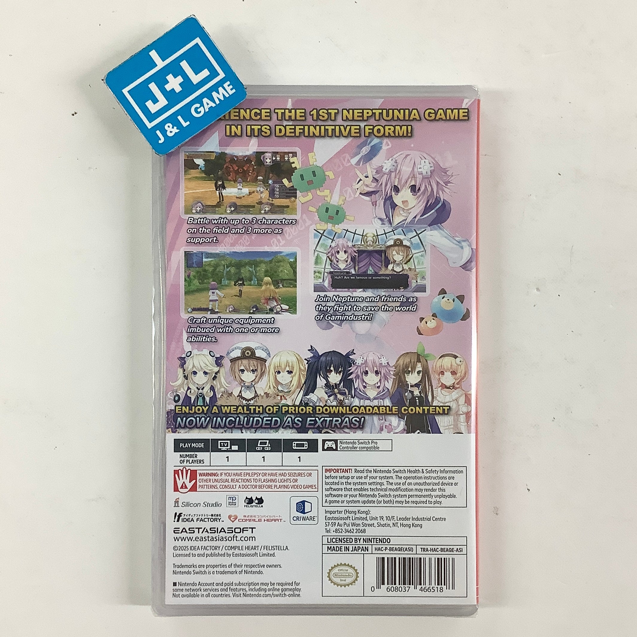 HyperDimension Neptunia Re;Birth 1 (English) - (NSW) Nintendo Switch (Asia Import) Video Games EastAsiaSoft