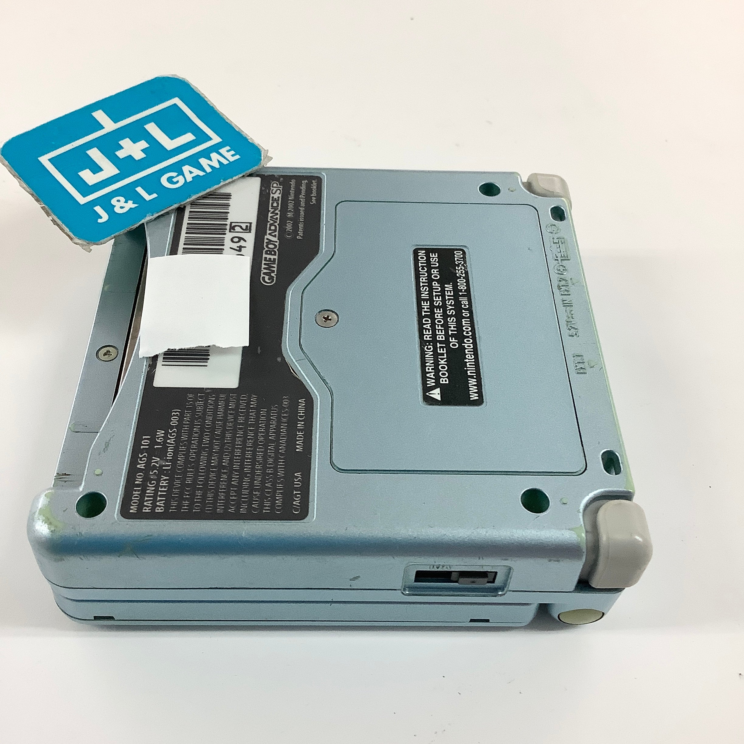 Nintendo Game Boy Advance SP Console AGS - 101 (Pearl Blue) - (GBA) Game Boy Advance SP [Pre-Owned]