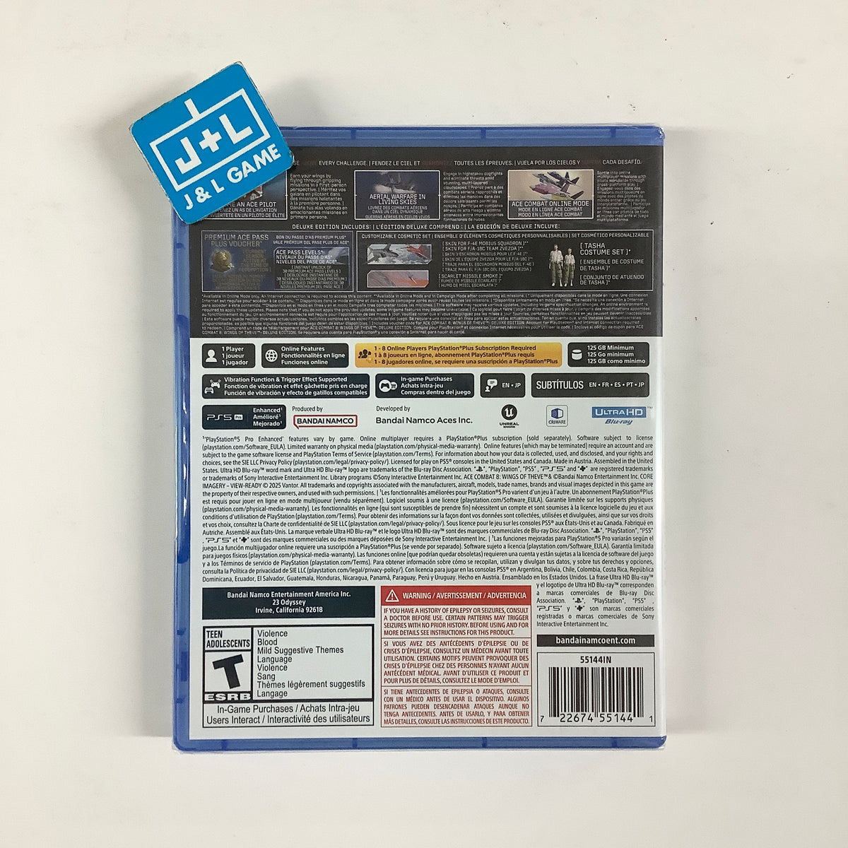 Ace Combat 8 Wings of Theve (Deluxe Edition) - (PS5) PlayStation 5 Video Games Bandai Namco