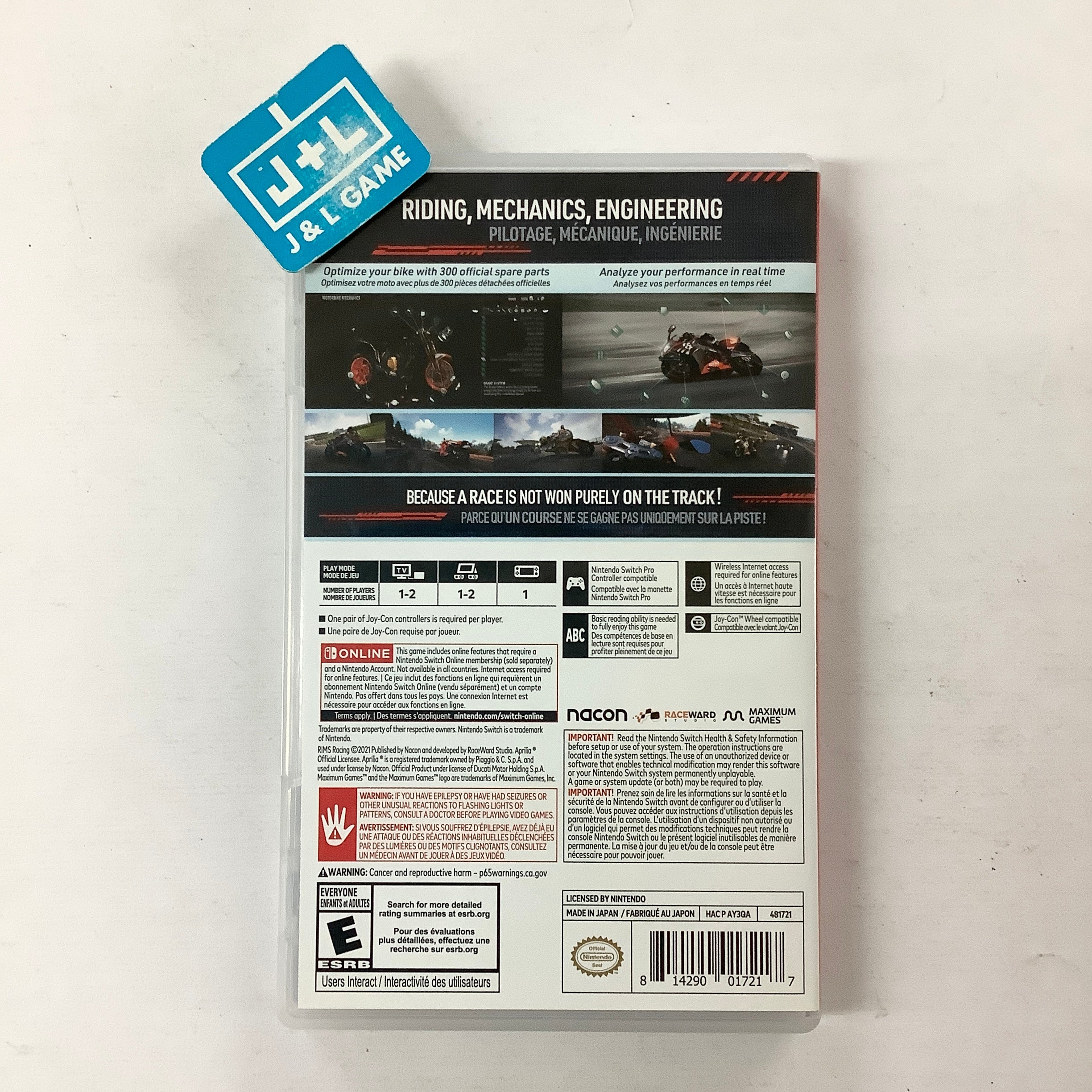 Rims Racing - (NSW) Nintendo Switch [UNBOXING] DVD Maximum Games   