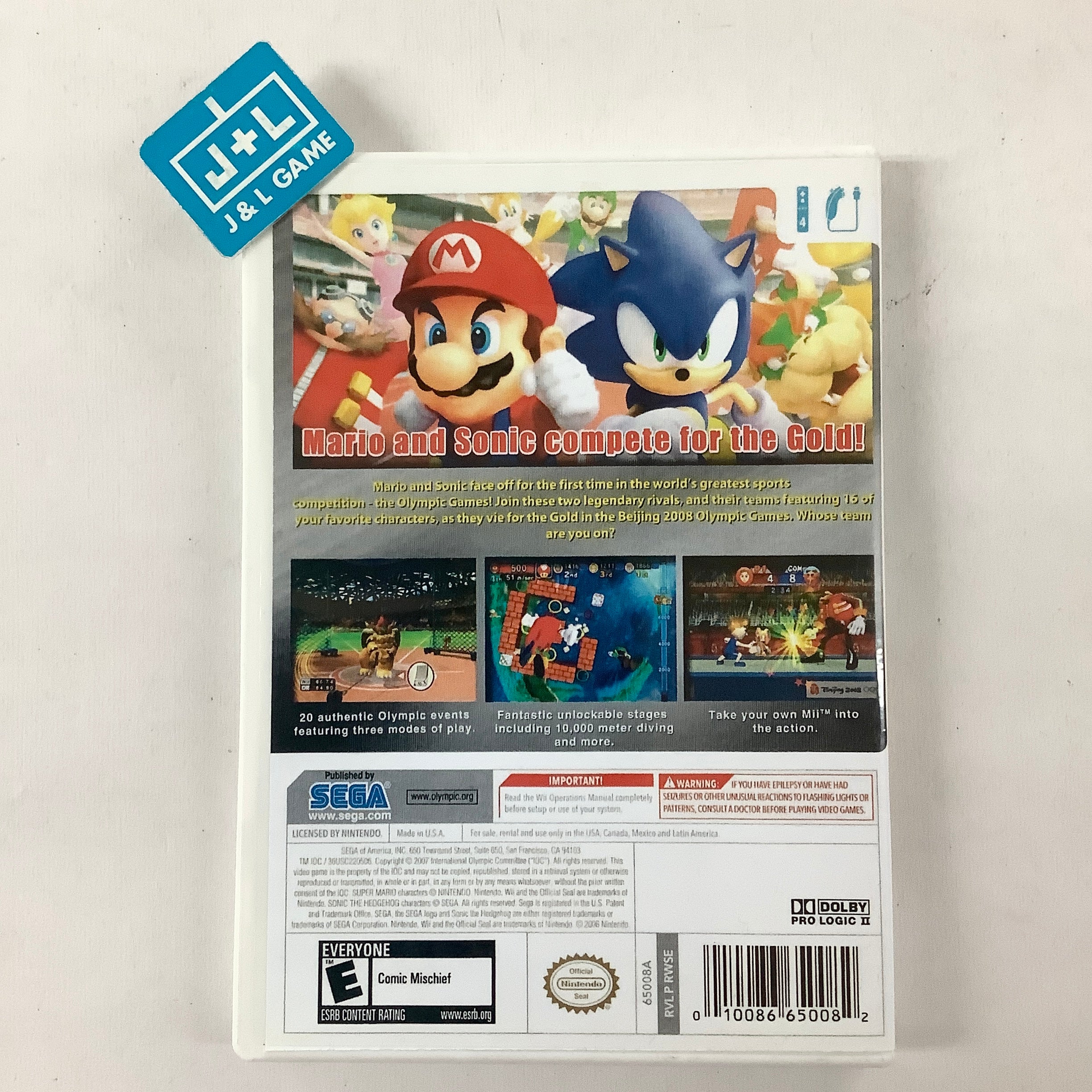 Mario & Sonic at the Olympic Games - Nintendo Wii [Pre-Owned] Video Games Sega