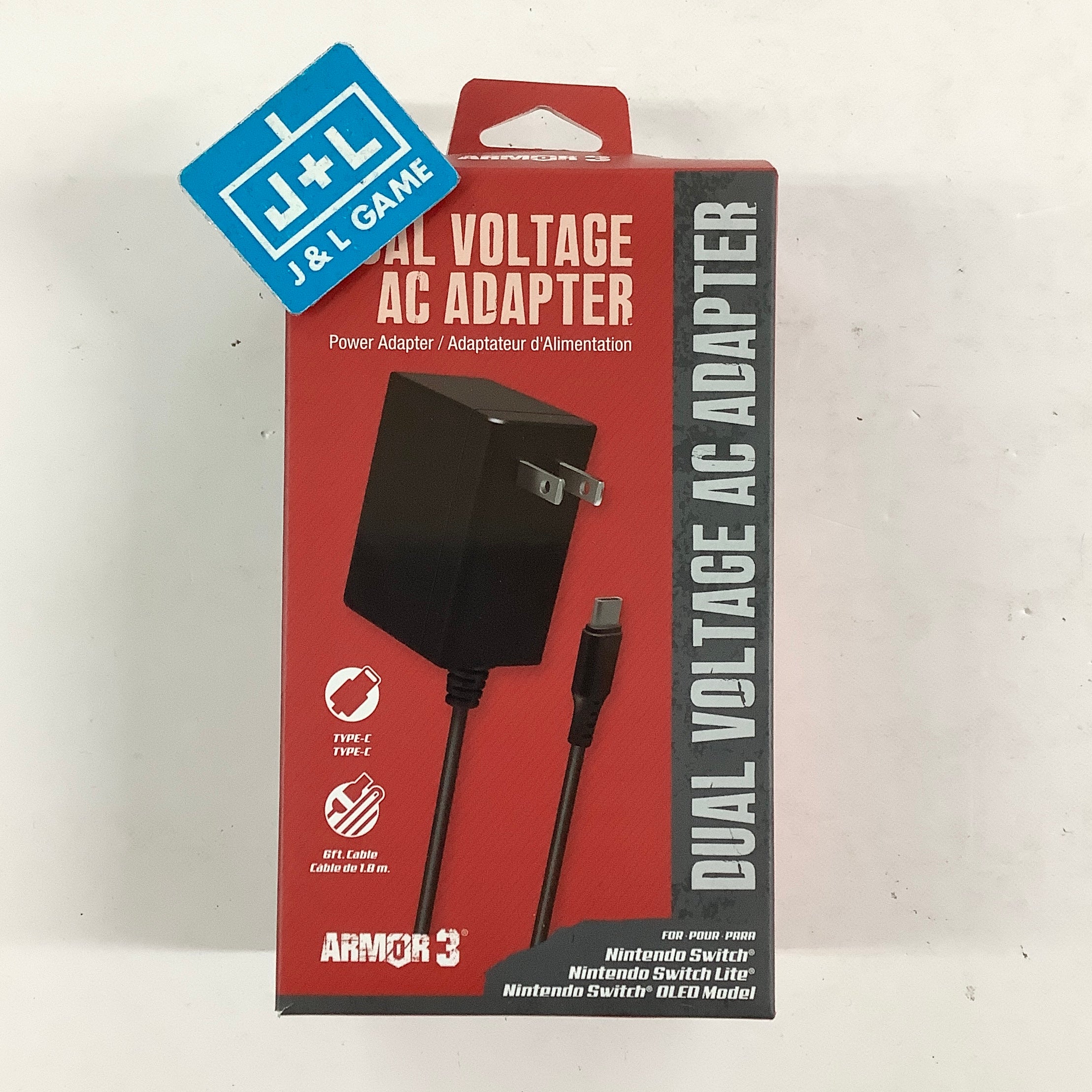 Armor3 Dual Voltage AC Adapter - (NSW) Nintendo Switch ACCESSORIES Armor3