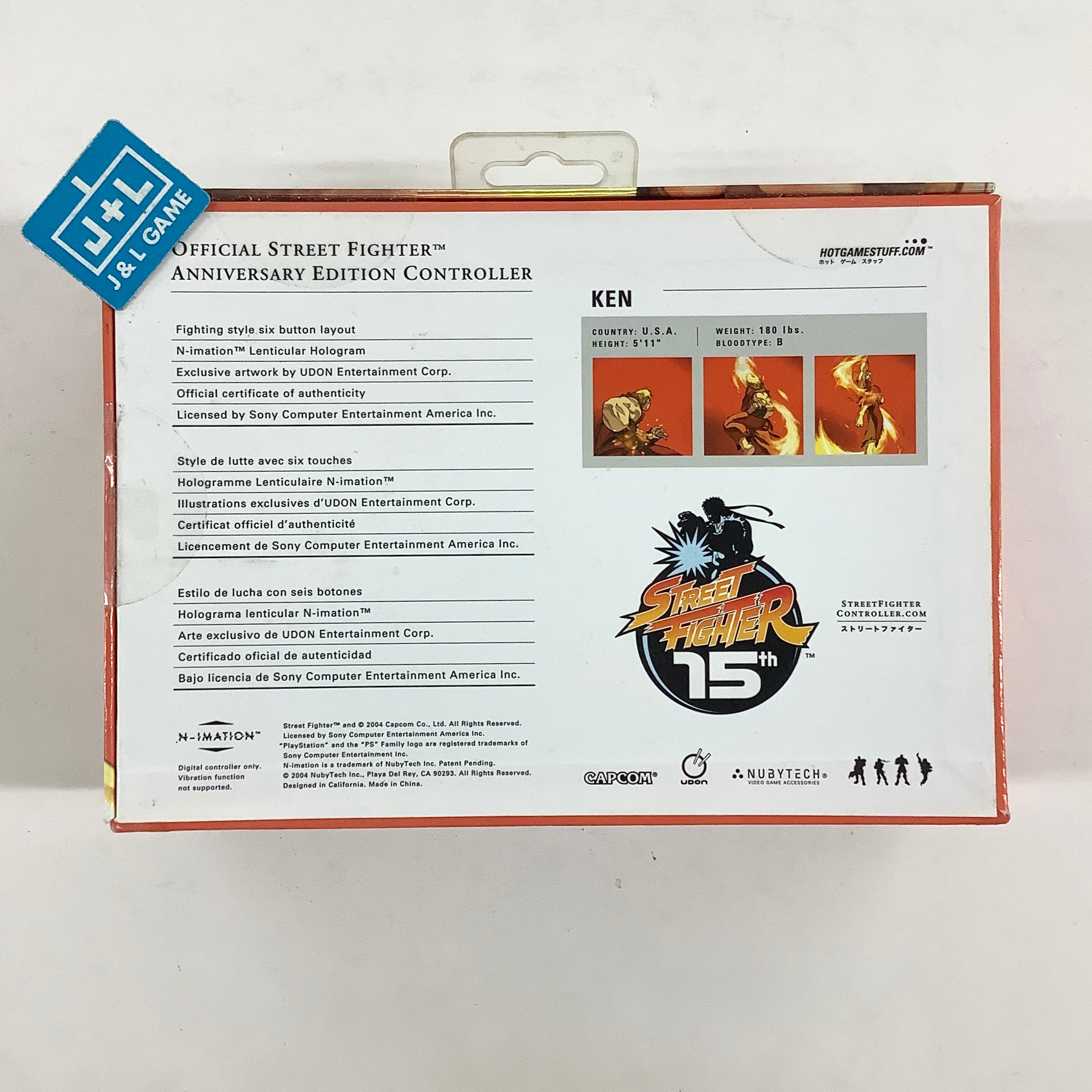 PlayStation 2 Street Fighter 15th Anniversary Edition Controller ( KEN ) - (PS2) PlayStation 2 ( European Import ) [Pre-Owned] Accessories Capcom