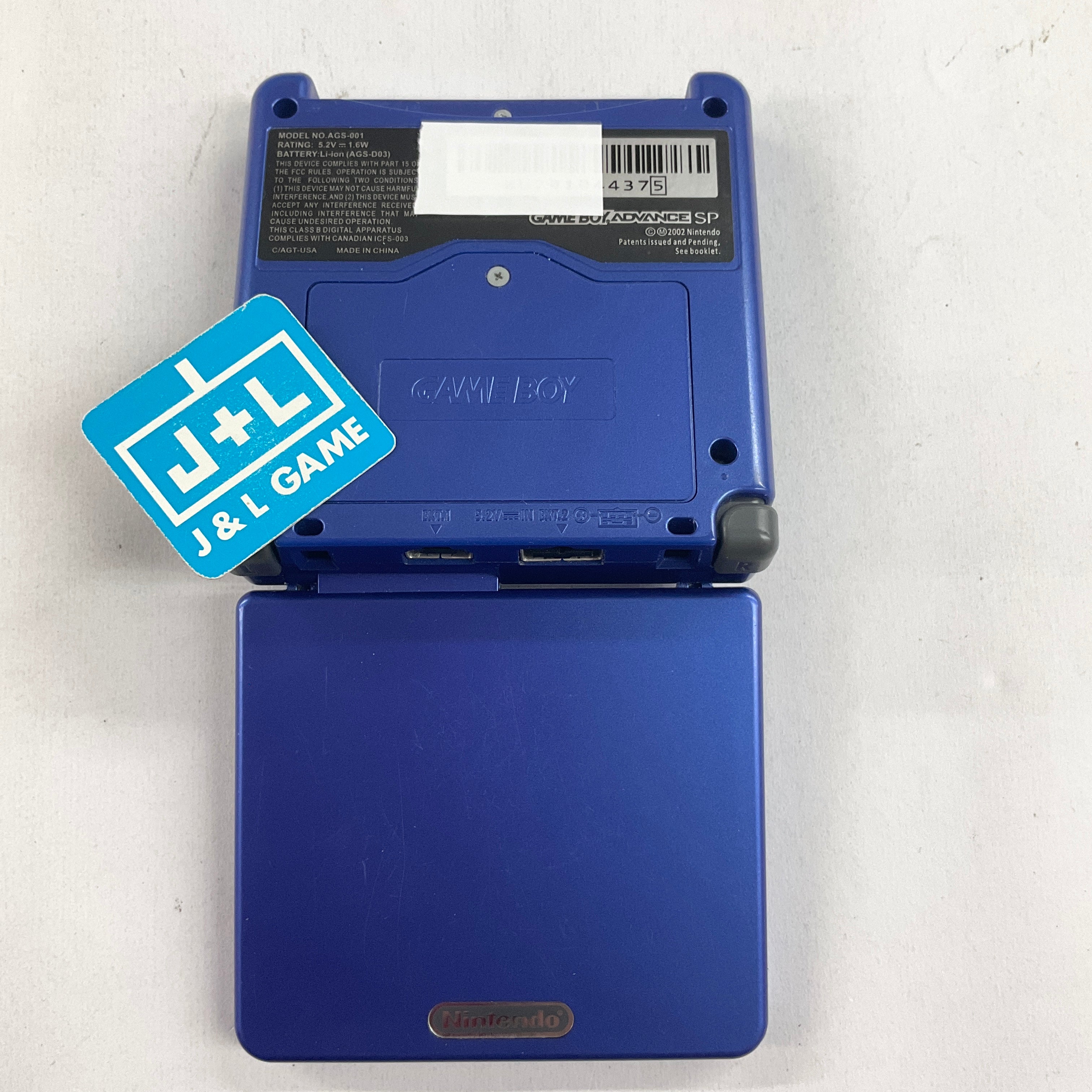 Nintendo Game Boy Advance SP Console AGS-001 (Cobalt Blue) - (GBA) Game Boy Advance SP [Pre-Owned] CONSOLE Nintendo